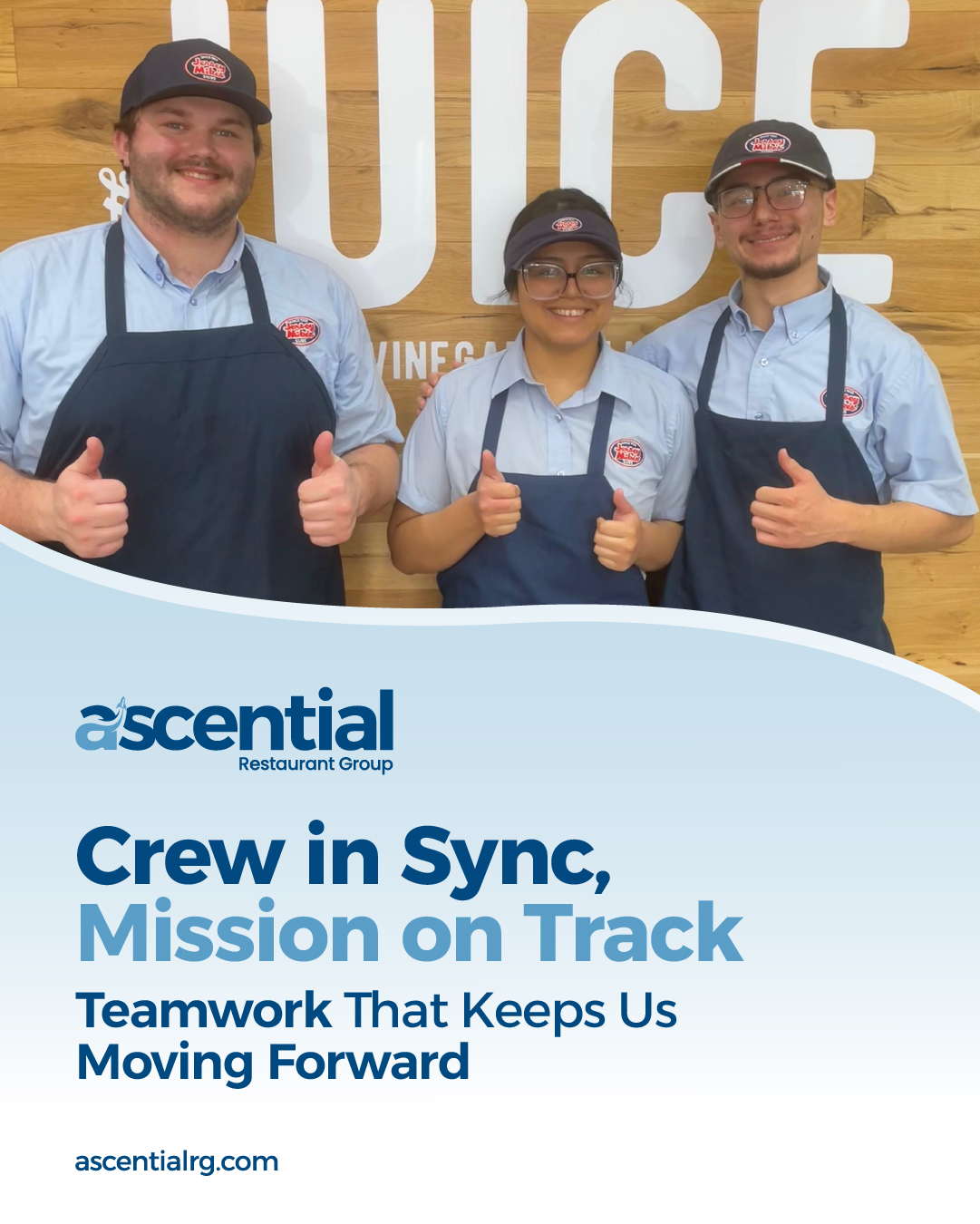 Success is never a solo flight. Ethan, Ali, and Matt showed what happens when a crew moves with focus, collaboration, and purpose.
Every shift, they bring precision, energy, and teamwork that keeps our operations on course and our standards sky-high!
Learn more about our mission and the people who make it possible:
www.ascentialrg.com
#Ascential #AscentialCrew #TeamworkInAction #OperationalExcellence #LeadershipMatters #OnAMission #CrewGoals #WorkWithPurpose #SkyHighStandards