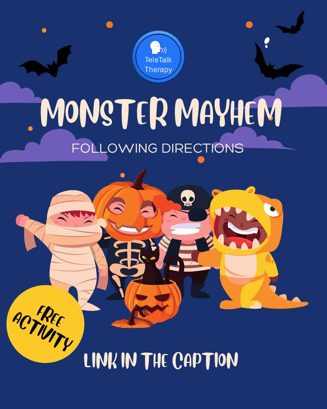 Have fun while helping your student practice following directions! In this activity, you’ll find three different scenes and a separate page of monsters to cut out. Follow the directions for each scene to place the correct monsters where they belong!
Download here: https://www.teletalktherapy.org/file-share/eaac93d1-e479-4e19-84b5-73203e3849fe
#SpeechTherapy #AlaskaEducation #LanguageLearning #VirtualTherapy #LanguageDevelopment
