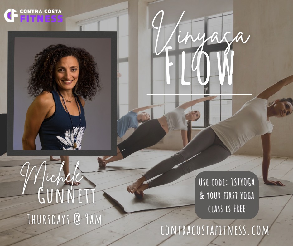 ✨ Tomorrow (Thursday) at 9am! ✨
Join Michele Gunnett for a calming and empowering Vinyasa Flow Yoga class at Contra Costa Fitness. We’re so proud to have such a grounded, heart-centered, and experienced instructor guiding our community. 🌿
Michele brings a deeply therapeutic approach to her classes to create a space for healing, balance, and renewal.
💚 Your first yoga class is FREE!💜
Use code 1STYOGA when you sign up.
Come slow down, breathe, and connect...your mat is waiting. 🧘♀️
#ContraCostaFitness #YogaAtCCF #VinyasaFlow #MartinezYoga #EastBayYoga #CommunityFitness #RestorativeYoga #ReikiHealing #YogaLife