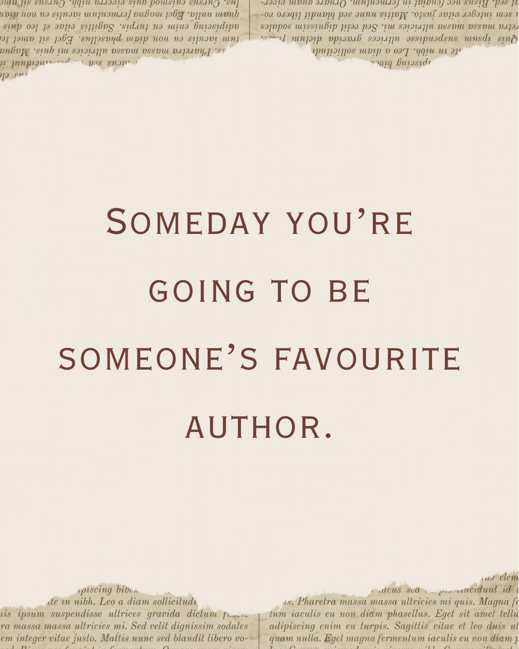 Someday, someone will stay up way too late because they can’t put your book down. They’ll underline your words, quote your characters, and call you their favourite author. Keep writing — that day is coming. 💫
#amwriting #writersofinstagram #authorlife #writingmotivation #booklover #keepwriting