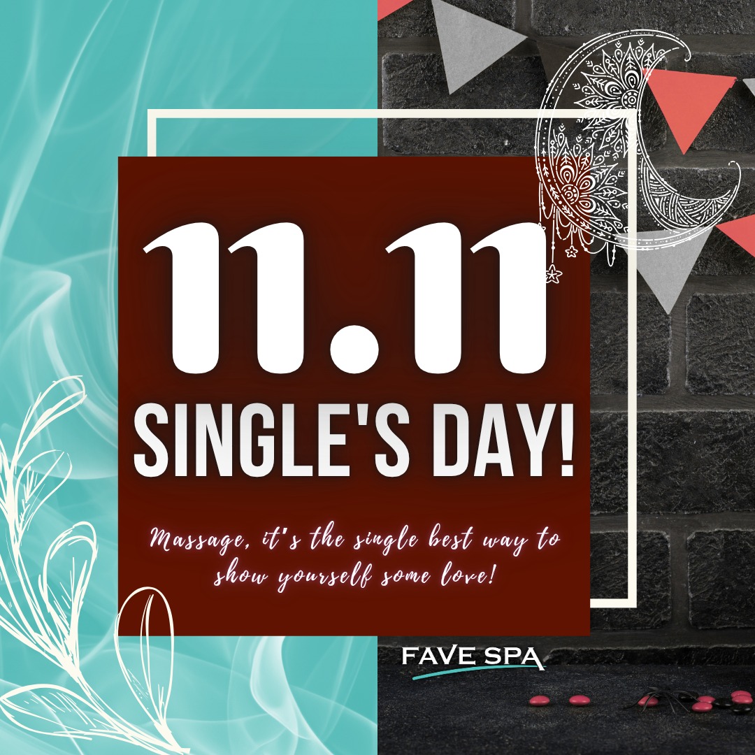 Happy Single's Day. Get a massage today, it's the single best way to show yourself some love!
Indulge yourself in a rejuvenating session with our
certified and well-loved therapists at an affordable price
starting from $58/hr.
Call 62430441 or message us at https://wa.me/
6587956578 for a session today!
Visit www.favespa.sg for more details!
We are at 56 New Upper Changi Road #01-1330
Singapore 461056 ❤️
.
#favespa #massagetherapy #massage #bedok
#bedokmassage #changi #changimassage #sgpromo
#goodmassage #sgspa #sgmassage #singapore
#singaporegirl #sggirls #singaporecity #massagespa