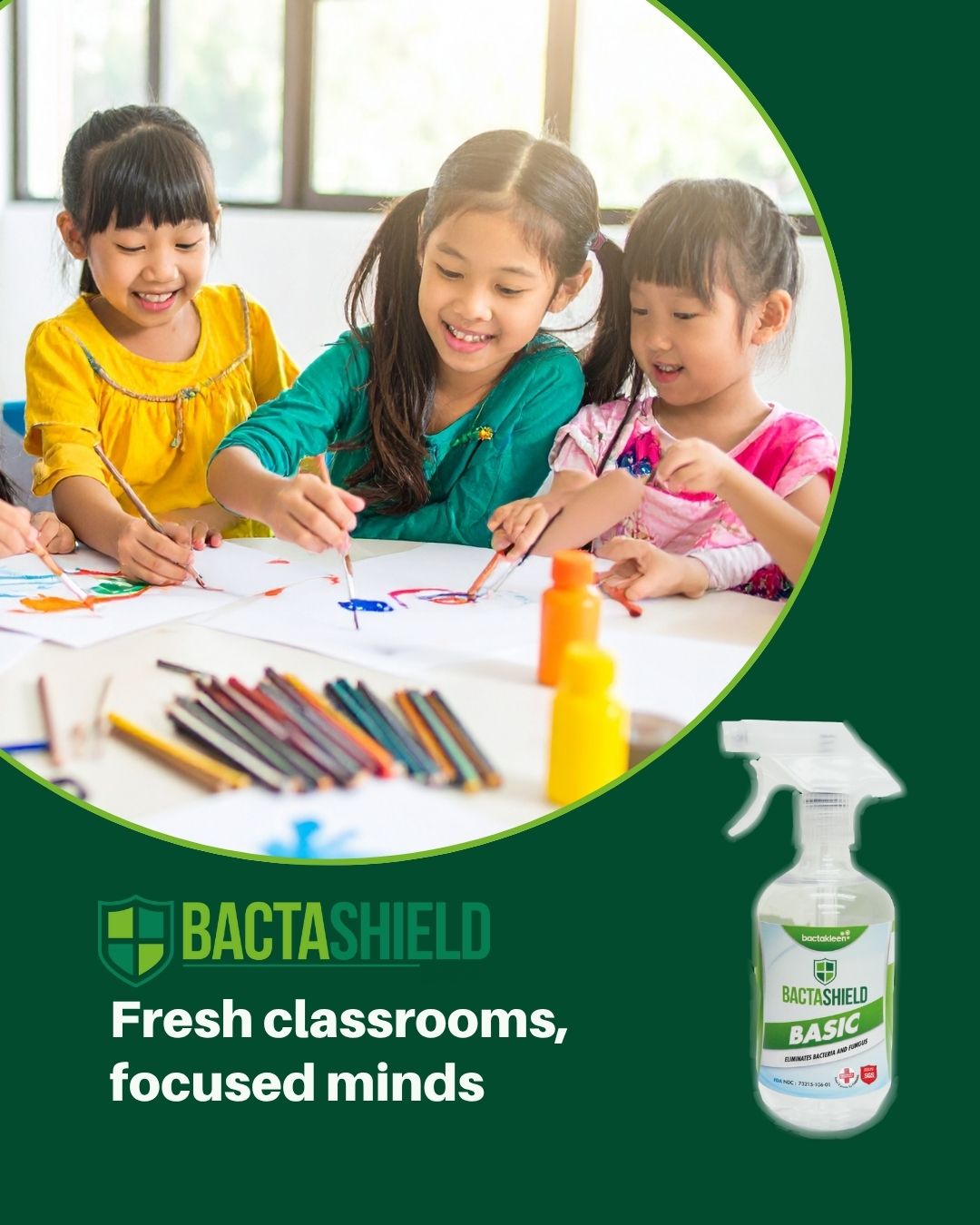 Say goodbye to musty smells and lingering odors — instantly.
BactaKleen Odor Killer refreshes classrooms, offices, and common areas in seconds.
Get yours today at https://tr.ee/iahYOV
#BactaShield #OdorControl #BactaKleen #Happyclassroom