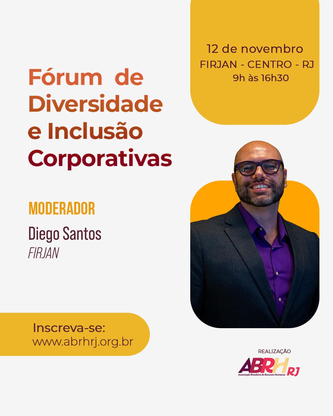 Diversidade é diálogo, e diálogo precisa de bons mediadores!
No Fórum de Diversidade e Inclusão Corporativas, teremos grandes nomes conduzindo as conversas que vão provocar reflexões e impulsionar mudanças reais nas organizações.
Moderadores confirmadas:
Diego Santos | FIRJAN
Patricia Pacheco | CAPEMISA / ABRH-RJ
Silvana Andrade | Parangolé do Saber
Veronica Legentil
📅 12 de novembro
📍 FIRJAN – Centro, RJ
⏰ 9h às 16h30
Garanta sua inscrição em 👉 www.abrhrj.org.br
#Diversidade #Inclusão #ABRHRJ #ForumDiversidade #CulturaOrganizacional #LiderançaInclusiva #RH