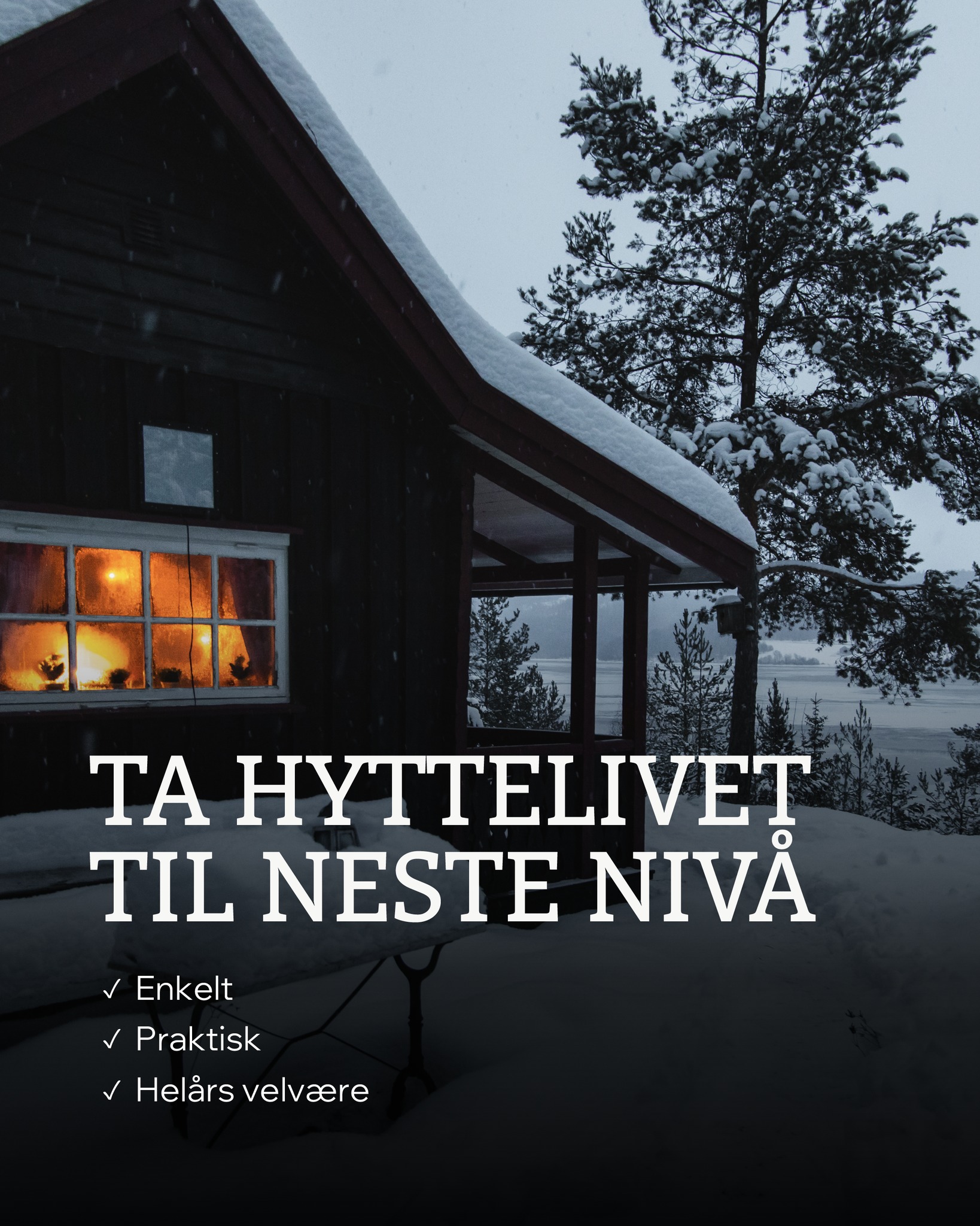 🏡Vil du gjøre hytta enda bedre? Et spabad gir varme, ro og ekte hytteluksus, uansett årstid.
Utforsk kompakte modeller som passer perfekt på både terrasse og hytte på westpool.no.
#vinterkos #norskvintersjarm #norskehytter
#vinterstemning #hytteliv #fjellhytte
#spabad #utendørsspa #boblebad
#varmeogvelvære #utekos #hytteluksus
