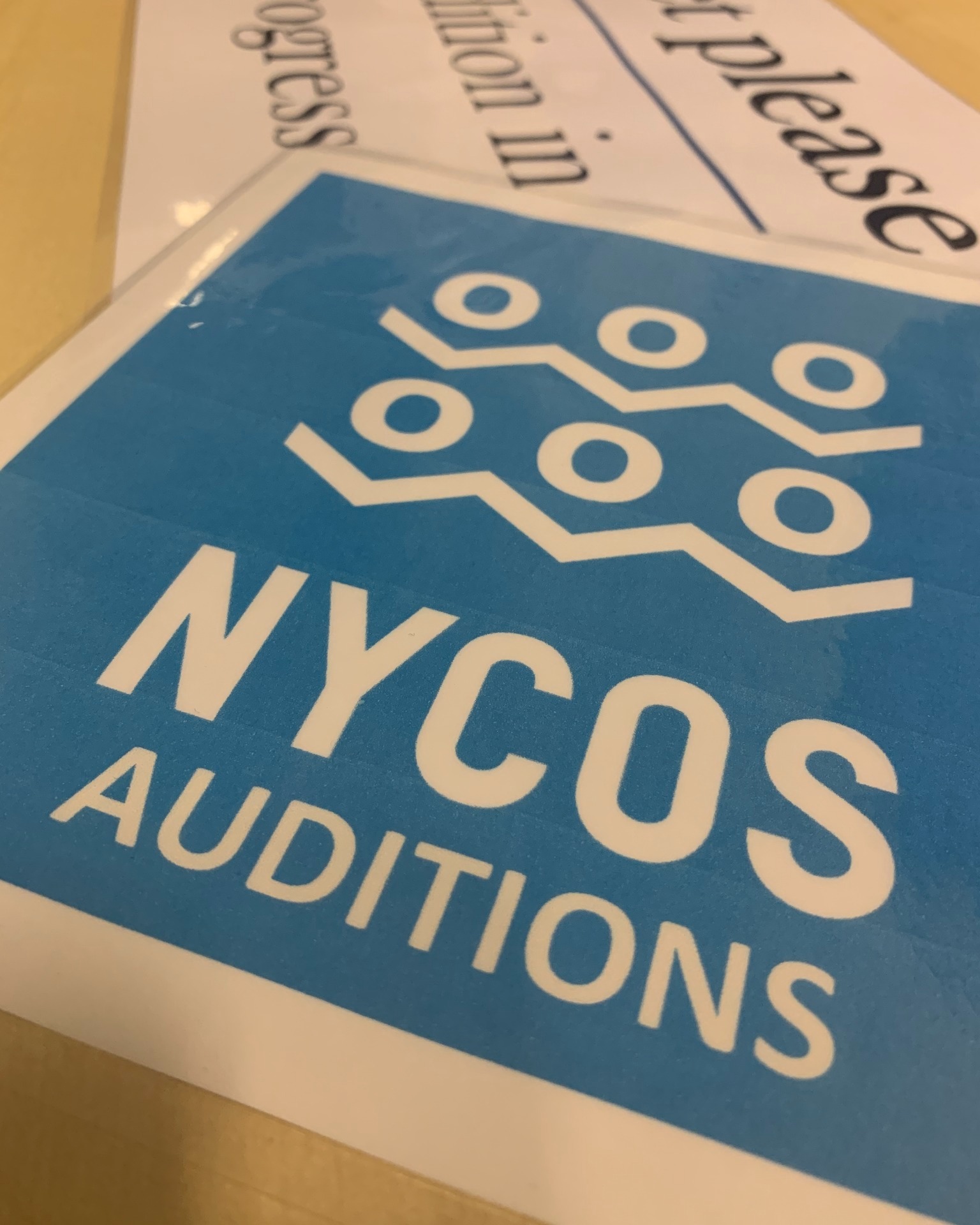NESMS are hosting NYCOS for their Aberdeen auditions today - good luck to everyone auditioning!