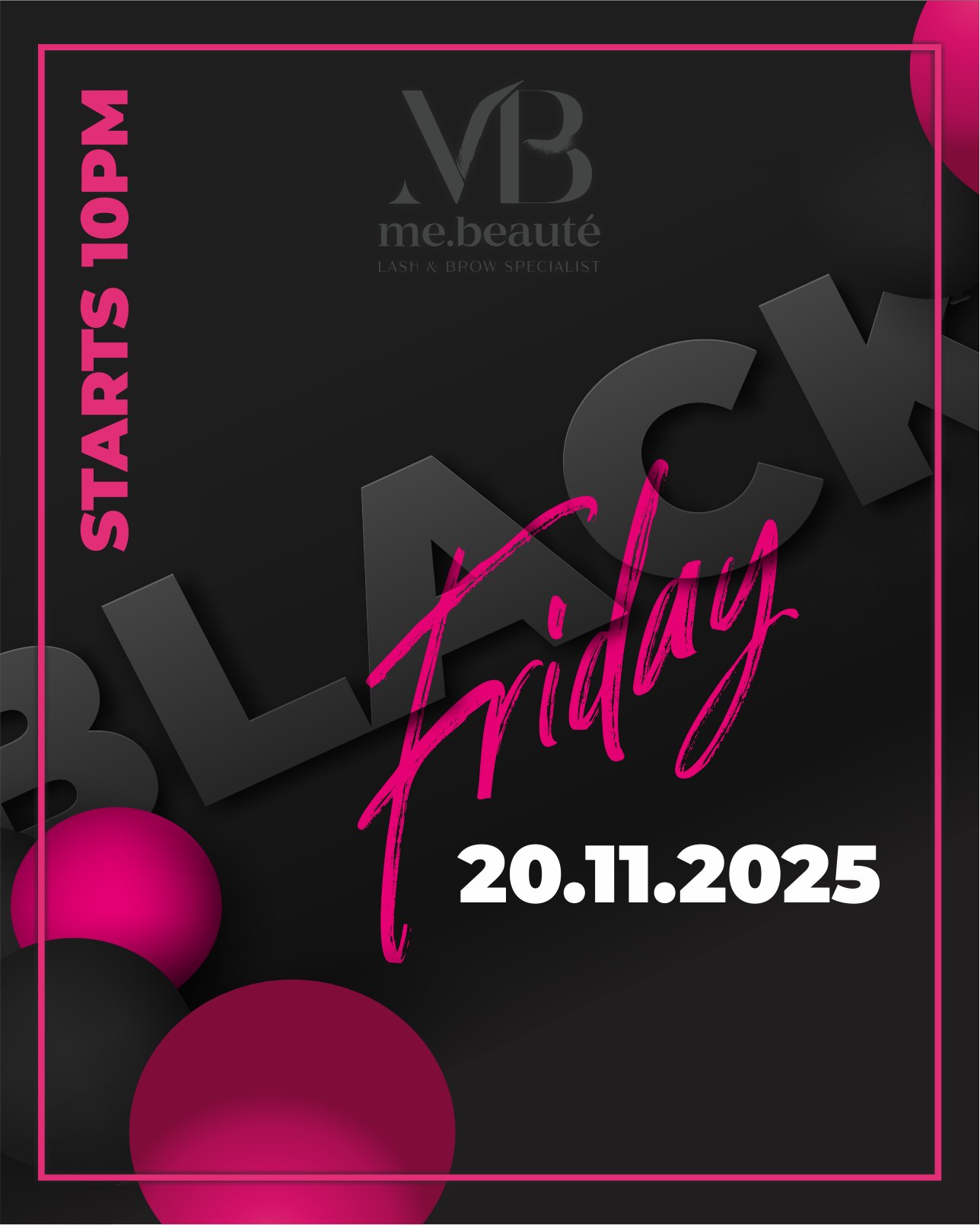 🖤 BLACK FRIDAY IS ALMOST HERE! 🖤
Our biggest sale ever starts at 10PM TONIGHT!
✨ 30% OFF all Me Beaute products
✨ 10% OFF everything else!
Stock up. Save big. Treat your clients!
Limited time only - don’t miss out! (while stock lasts)
#MeBeaute #BlackFridayNZ #SalonSupplies