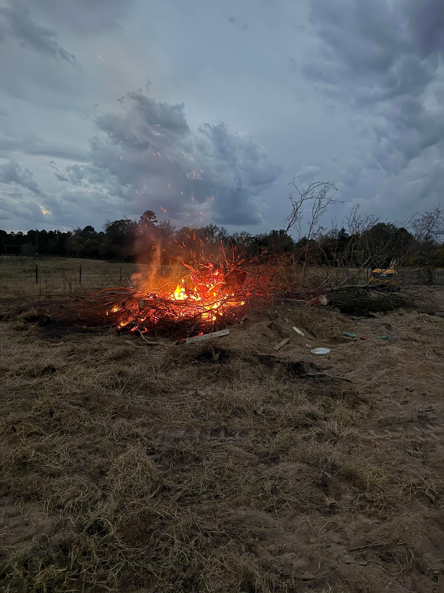 First big bonfire at AA Ranch !!!! Loving life!!