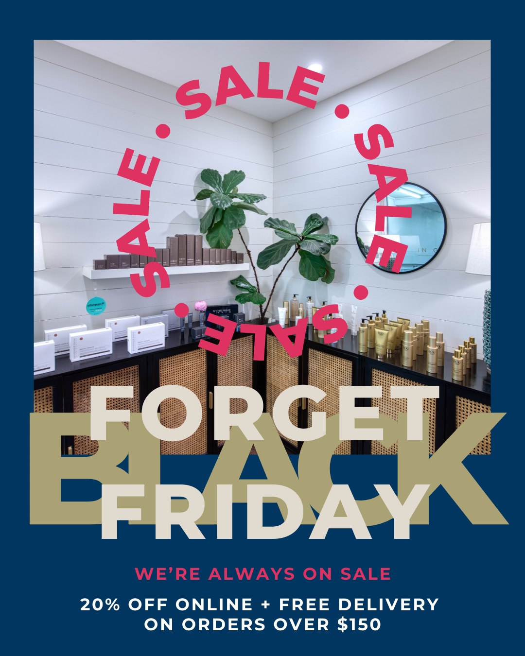 No flash sales. No countdowns. Just 20% off premium skincare, all year round.
Shop Synergie Skin, Dr Spiller, Bondi Body Co. and more.
The products we use in-salon, delivered Australia-wide.
Beautiful gifts, summer essentials, and our most-loved staples — all available online.
Not sure what to buy? Book a virtual consultation with Amelia Cordony
$50 fee redeemable on product purchases over $200.