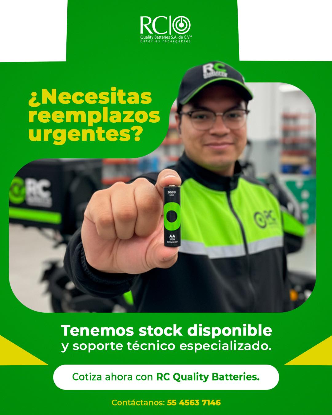 🔋 ¿Reemplazos urgentes?
Tenemos stock inmediato y soporte técnico listo para ayudarte.
📞 Contáctanos: 55 4563 7146