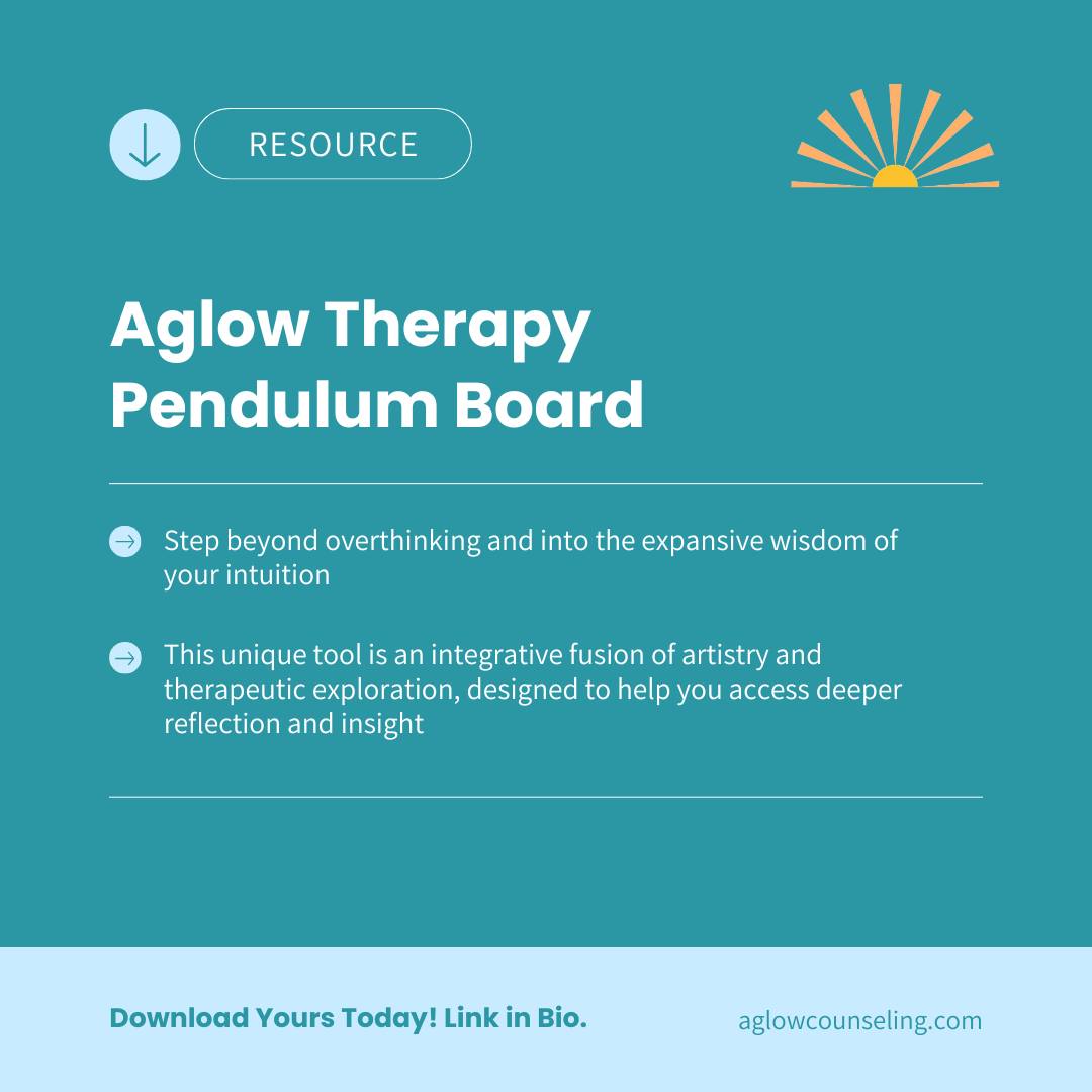 🔮✨ Unlock Your Intuition with the Aglow Therapy Pendulum Board!
Step beyond overthinking and into the expansive wisdom of your intuition with our exquisitely crafted Aglow Therapy Pendulum Board. This unique tool is an integrative fusion of artistry and therapeutic exploration, designed to help you access deeper reflection and insight.
Grab yours at the link in our bio!
#PendulumBoard #Intuition #SelfDiscovery #Mindfulness #Wisdom #AglowCounseling #SpiritualTools