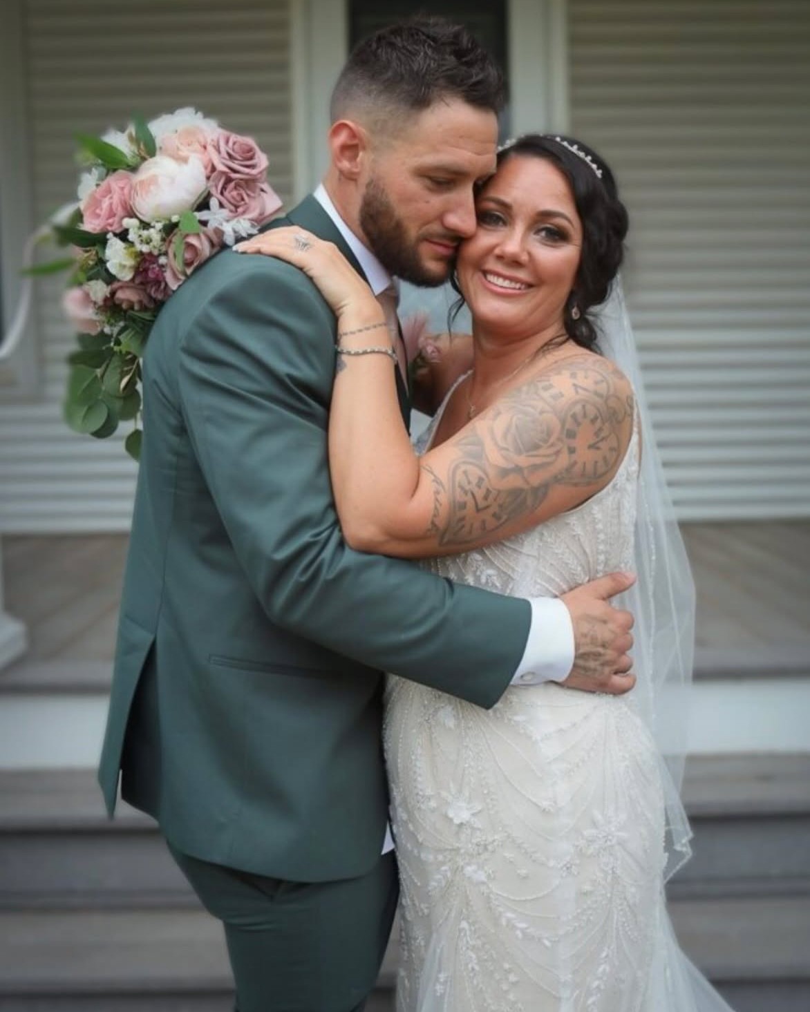 forever starts here ✨ Erica shining in Genevieve by @casablancabridal 🤍