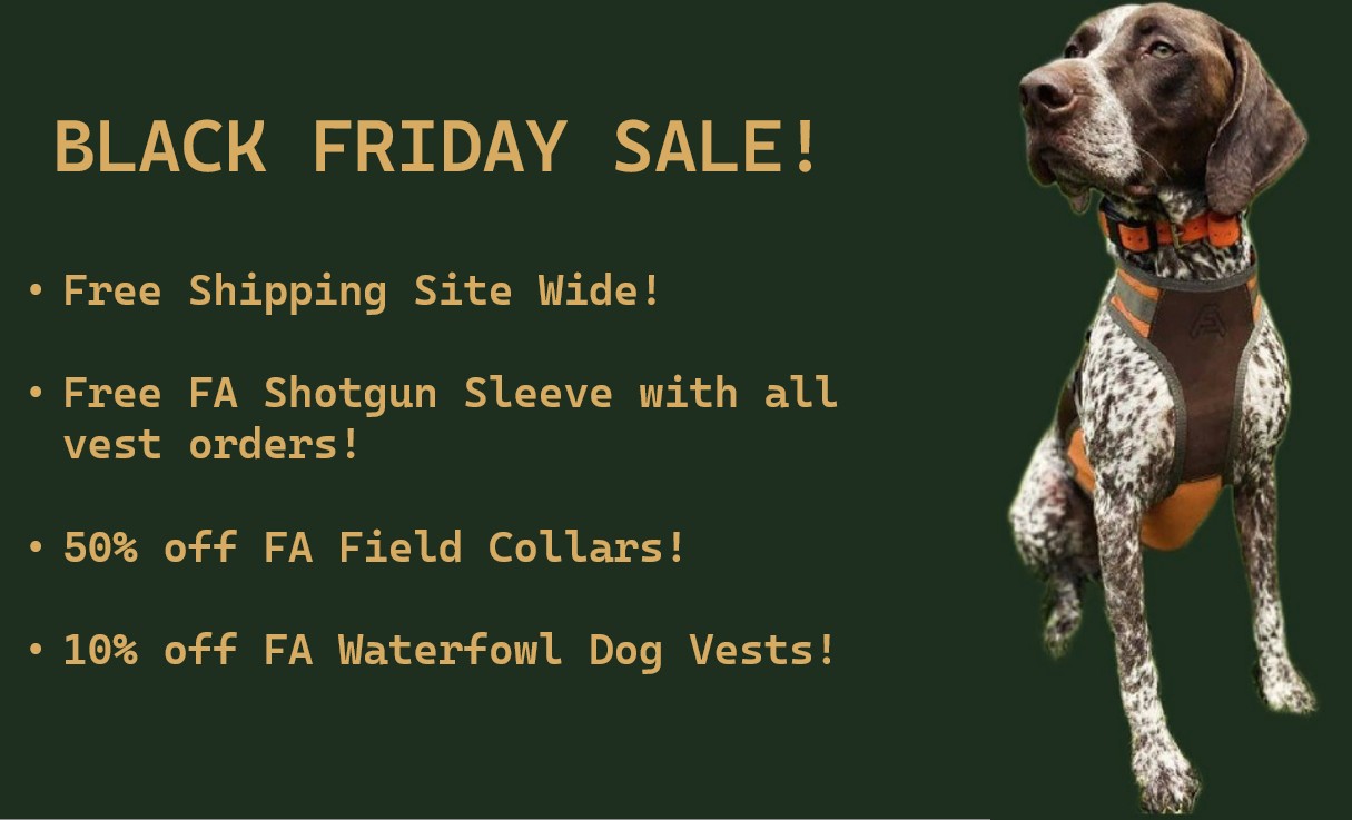 Black Friday deals are live!
www.fieldarmorusa.com
#blackfriday #hunt #huntingdog #birddog #gearup