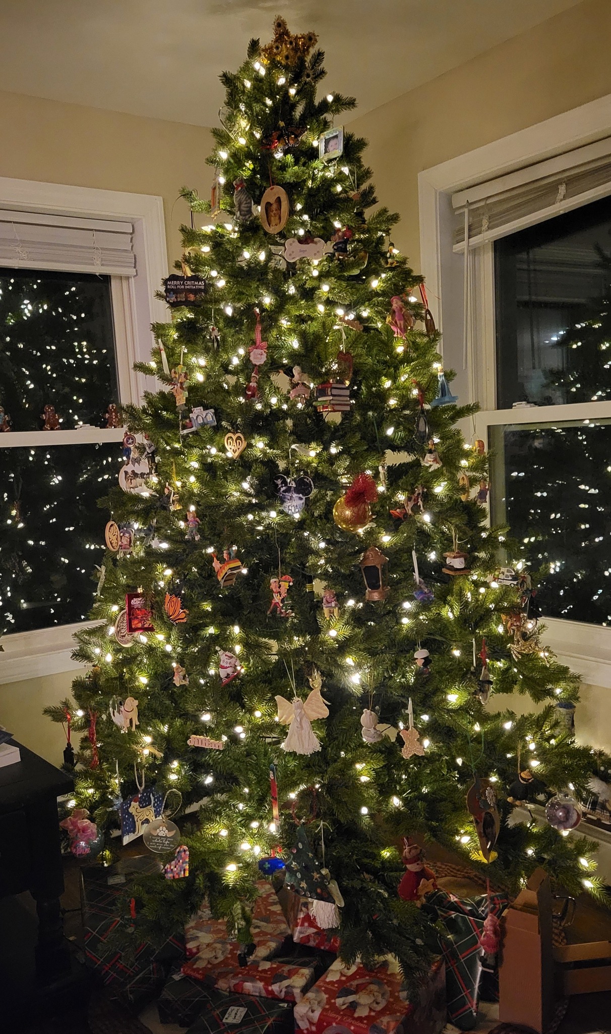 Simple and beautiful.🎄With a few special ornaments🐾❤️