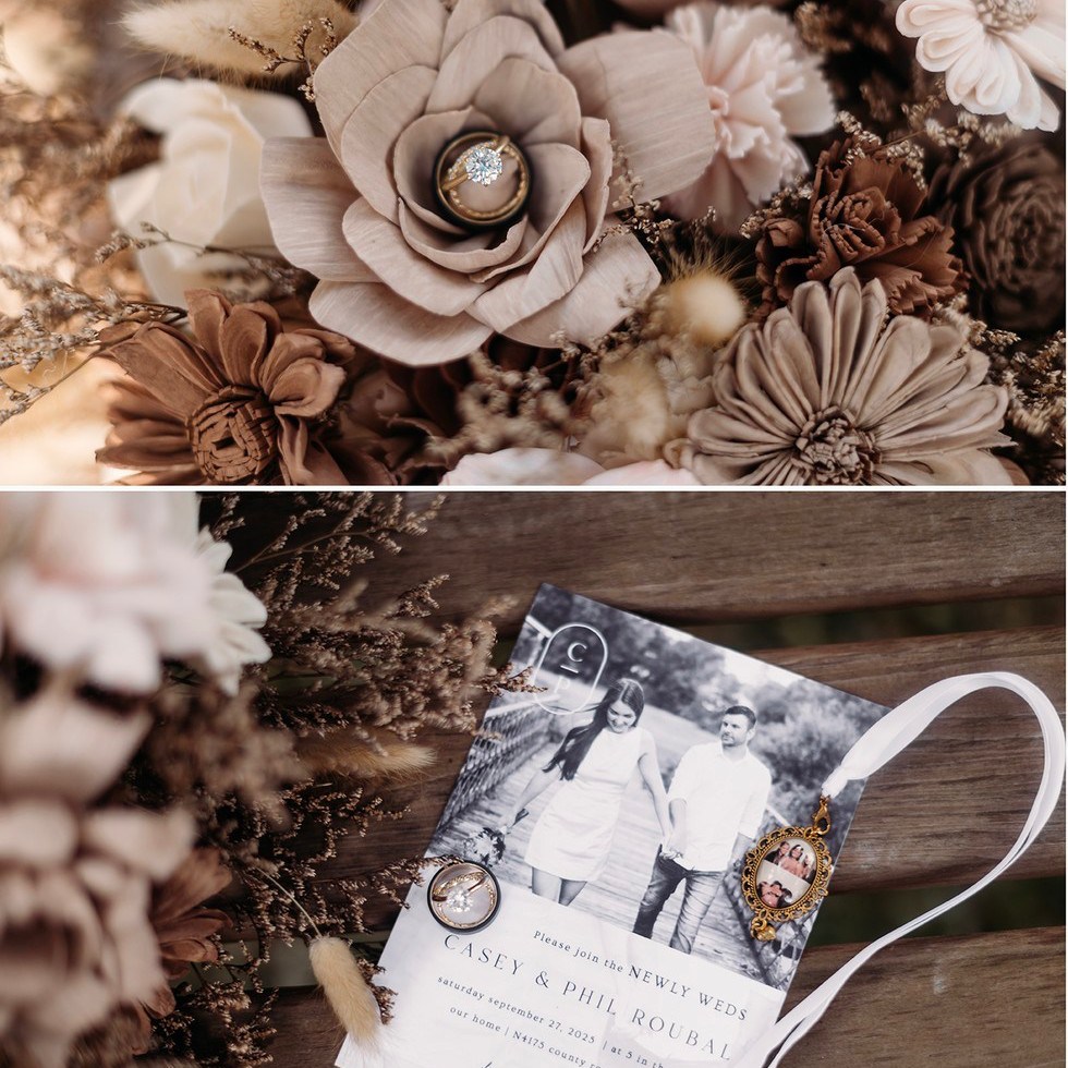 ✨ Casey & Phil Roubal — Reception Celebration ✨
A few months ago, I had the honor of capturing Casey & Phil’s intimate courthouse ceremony… and then in September, we celebrated again — this time right in their own backyard with the most gorgeous setup. ✨🌿
It was such a beautiful day filled with love, laughter, and all the little moments that make a celebration unforgettable.
Casey & Phil — thank you for trusting me with both your ceremony and your reception. 🤍📸