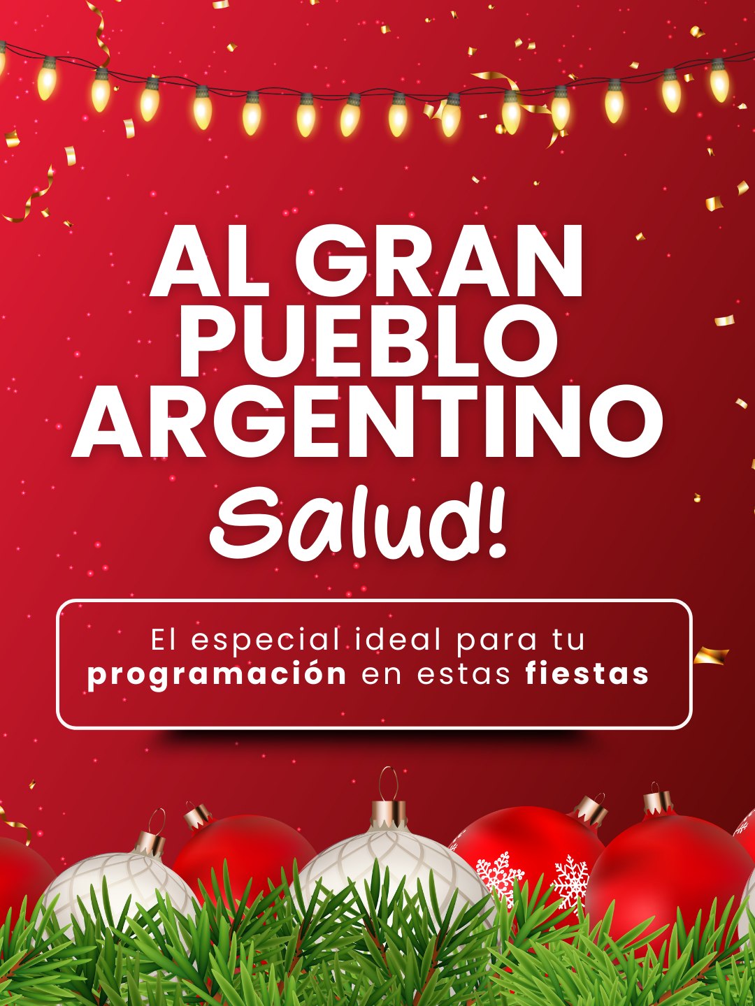 Este diciembre, tu radio puede elegir cómo sonar en las noches más importantes del año.
Creamos un especial pensado para vos, para tu audiencia y para el clima que querés generar.
Cinco estilos musicales, cinco formas de acompañar, emocionar y retener oyentes toda la noche.
Elegí el que mejor encaje con tu programación… o sumalos todos.
Ahora sí, conocé cada versión y contactanos!