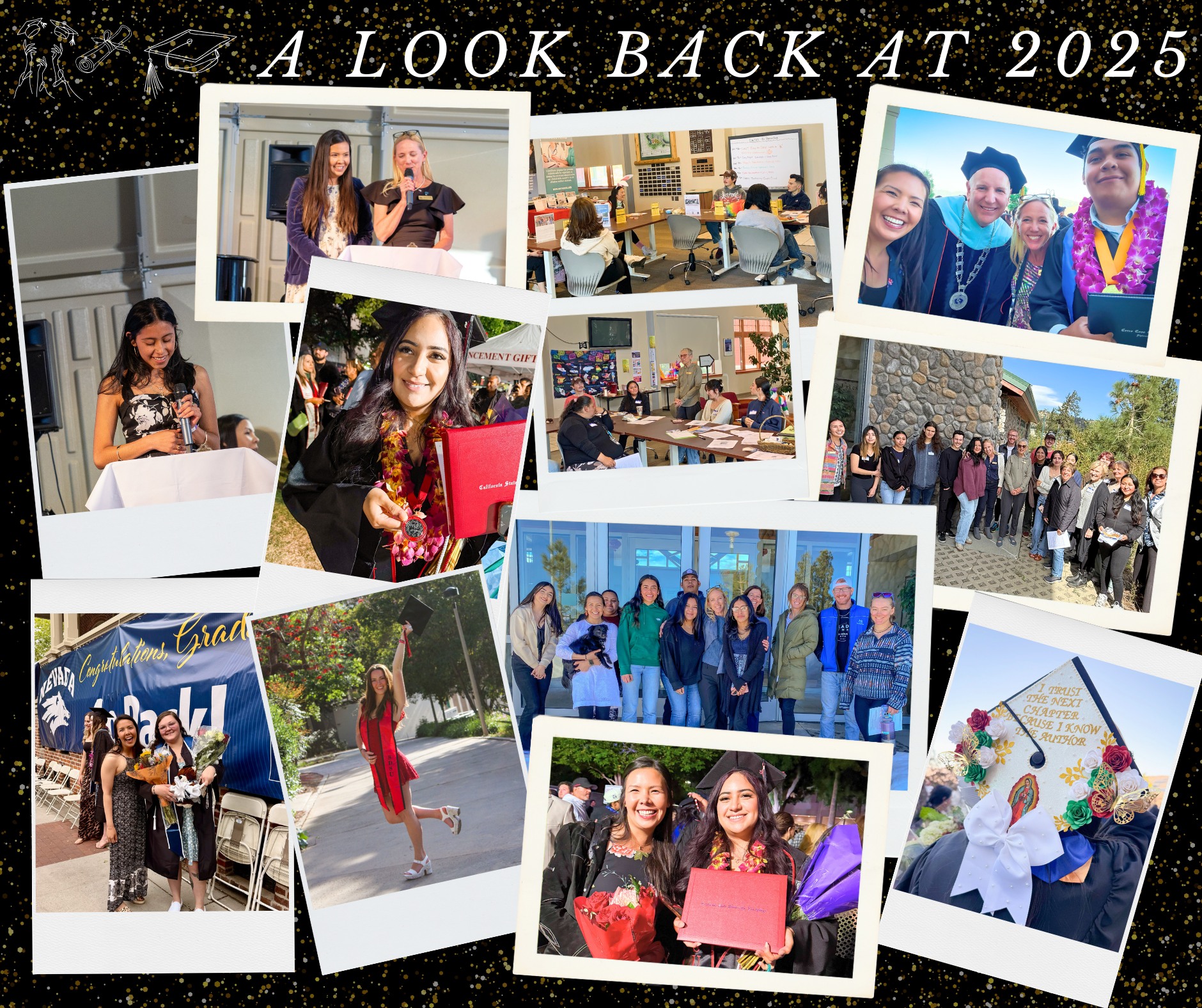 ⨠A Look Back at 2025 āØ
As we close out the year, weāre reflecting with deep gratitude on the remarkable community that continues to grow around the Mammoth Lakes Foundation and our Daveās Scholar program. This year brought milestone graduations, moments of resilience, countless study sessions, and celebrations that reminded us why Dave and Roma McCoy built this Foundation in the first placeāto create opportunity, foster connection, and support the dreams of Eastern Sierra students.
Every smile in these photos represents a story shaped by generosity. Because of supporters like you, students at Cerro Coso Community College Mammoth campus and beyond had the chance to learn, grow, lead, and envision a future filled with possibility.
As we look ahead to 2026, we invite you to help us continue this life-changing work. Your end-of-year gift directly supports scholarships, housing, and the student experience that makes being a Daveās Scholar so transformative.
š Give today and help us carry the McCoy legacy of opportunity forward by making a donation online at http://weblink.donorperfect.com/MLF2025
Thank you for being part of this remarkable community. Hereās to another year of lifting up students and building brighter futures together. ā¤āØš„°