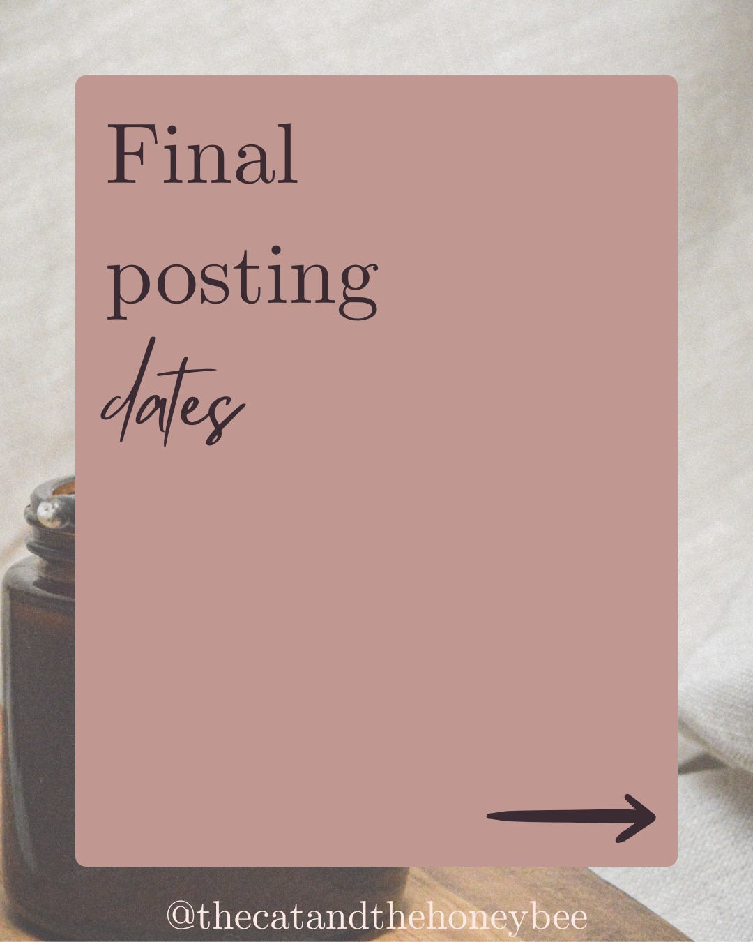 We want to make sure that all of your gifts whether that be for yourself or your loved one arrives in plenty of time.
With that in mind, please keep these final posting dates handy when you are ordering. We use Royal Mail and these are the guidelines that they have given.
Please note, any orders placed after these dates will not be guaranteed to arrive before Christmas.
-
-
-
-
-
-
-
-
-
-
-
#thecatandthehoneybee #ArchwayMarket #catandhoneybee #shopsmall #shopsmalluk #shopsmallbusiness #christmas #SeasonalScents #LondonMarkets #blessedandthankful #Christmas #LocalMakers #presents #gifting #gifts #giftideas #womanowned #supportsmallbusiness #crystalmagic #handmadewithlove #handmade #handmadegifts