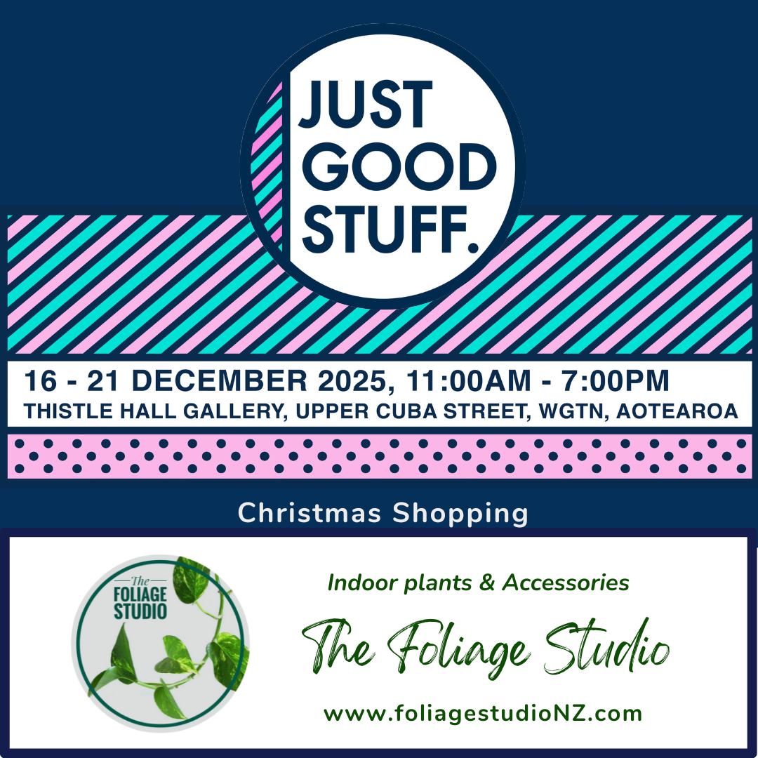 Back again at @justgoodstuffnz — the ultimate Christmas market filled with handmade, local goodness 🎄✨
Come check out 6 days of epic makers, creators and good vibes. From chocolates and chilli oil to jewellery, ceramics, prints, yarn, cushions, candles and of course lush plant gifts from yours truly 🌿💚
Perfect for ticking off your Christmas list while supporting local talent.
Opening Night:
📅 6pm - 7:30pm, Monday 15 December — come for first pick + a glass of Christmas cheer
Market Days:
📅 Tuesday 16 – Sunday 21 December 2025
⏰ 11am – 7pm
📍 Thistle Hall Gallery, upper Cuba Street, Wellington
Featuring an incredible lineup of makers including:
@melissa_boardman @baronhasselhoffs @galitmaxwell @jackelope_treasures @simplykawakawa @gael.design.nz @hm_makes_hats @snaxpax_nz @ohgoodnessnz @annaventurecushions @genevieve.packer @lilla_beannz @carofeno @lachy_craftedgoods @foliagestudionz @samjcbrown @nana__glamour @indiwildnz @__sarahdrake @scottysprovisions @shorelinestudionz @hollandroadyarn @hollandroadyarnco @julie_plus_jack @katharinegebbie @commonkind @thistlehall_community_venue
YOUR PURCHASES HAVE POWER. SHOP LOCAL. MAKE A DIFFERENCE.
#foliagestudionz #nzplantshop #christmasmarket #craftmarket #plantmarket #wellington #nzplants #cubastreet