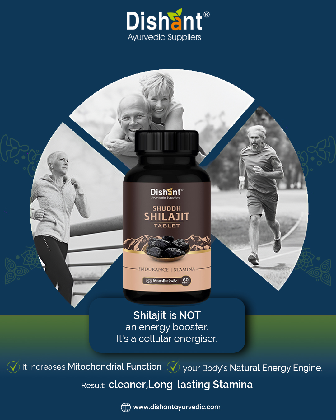 Peak performance isn’t built in a day — it’s built at the cellular level.
And that’s exactly where Dishant Shuddh Shilajit Tablets begin their work.
From improving mitochondrial energy, enhancing nutrient absorption, reducing fatigue, to supporting strength, stamina & recovery—this Rasayana herb delivers results that you can feel every single day.
Most Shilajit in the market is diluted.
That’s why we use a standardized, high-potency extract rich in fulvic & humic minerals for real purity and real performance.
If you’re struggling with low stamina, slow recovery, stress, or constant fatigue…
Shilajit is that daily push your body has been missing.
Buy now: www.dishantayurvedic.com
Contact us: +91 9428360333
#DishantAyurvedic #StaminaSupport #MensWellness #shilajitbenefits #NaturalStrength #fitnesslifestyle #shilajit #EnduranceBoost #DailyWellness #AyurvedicHealing #cellularhealth #results #fulvicacid