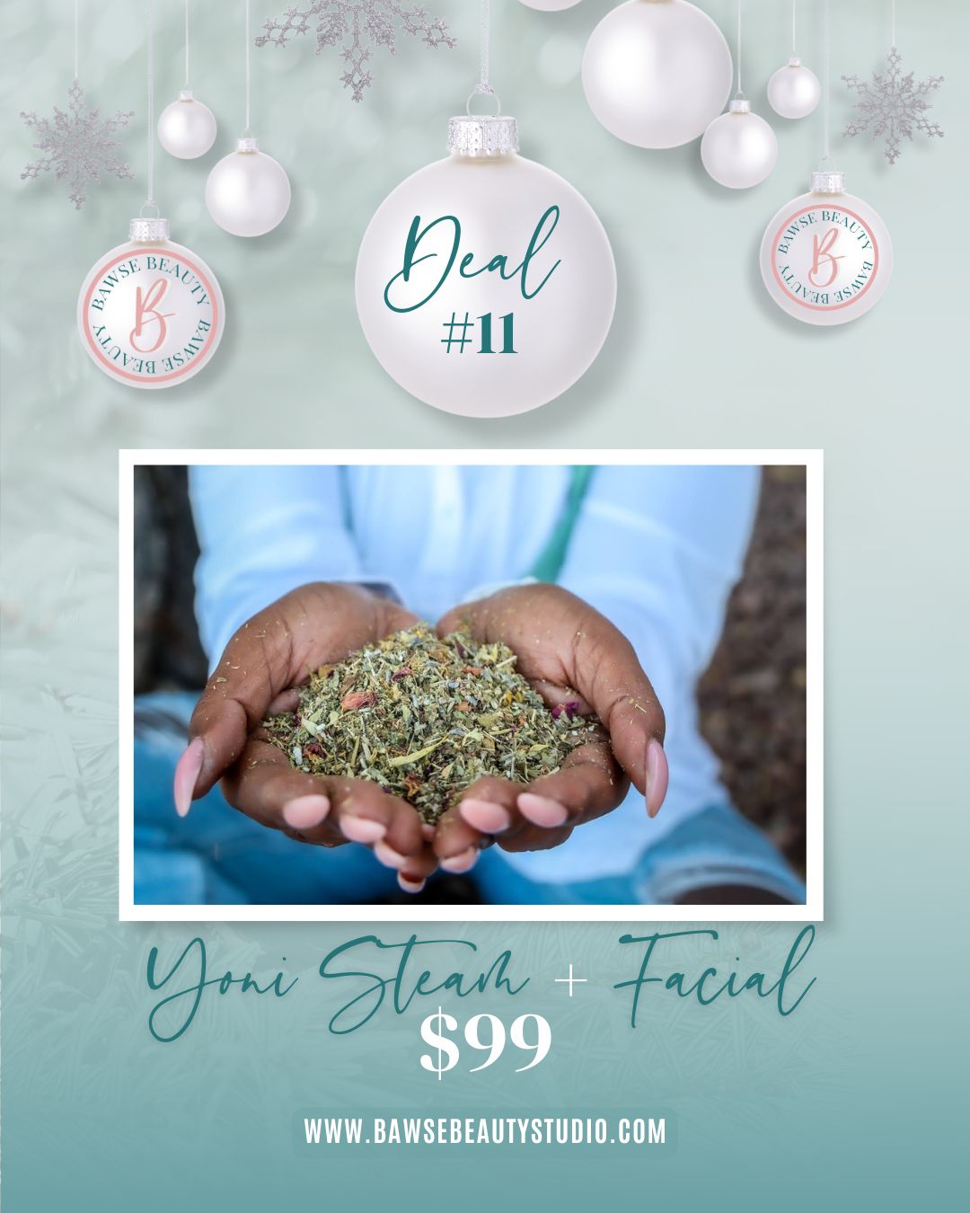 Day 11 is for the girlies who need a reset before the year ends.
Like… if your stress has been stressing YOU out? This is your deal. 😭💆🏽♀️✨
✨ Yoni Steam + Facial for $99 — today only.
A full mind–body reset:
• Relax your nervous system
• Clear your skin
• Release tension
• Support feminine wellness
If you’ve been running nonstop all December, this is your moment to slow down and let your body breathe.
Book your Self-Care Holiday Bundle — Yoni Steam + Facial for $99.
— link in bio.