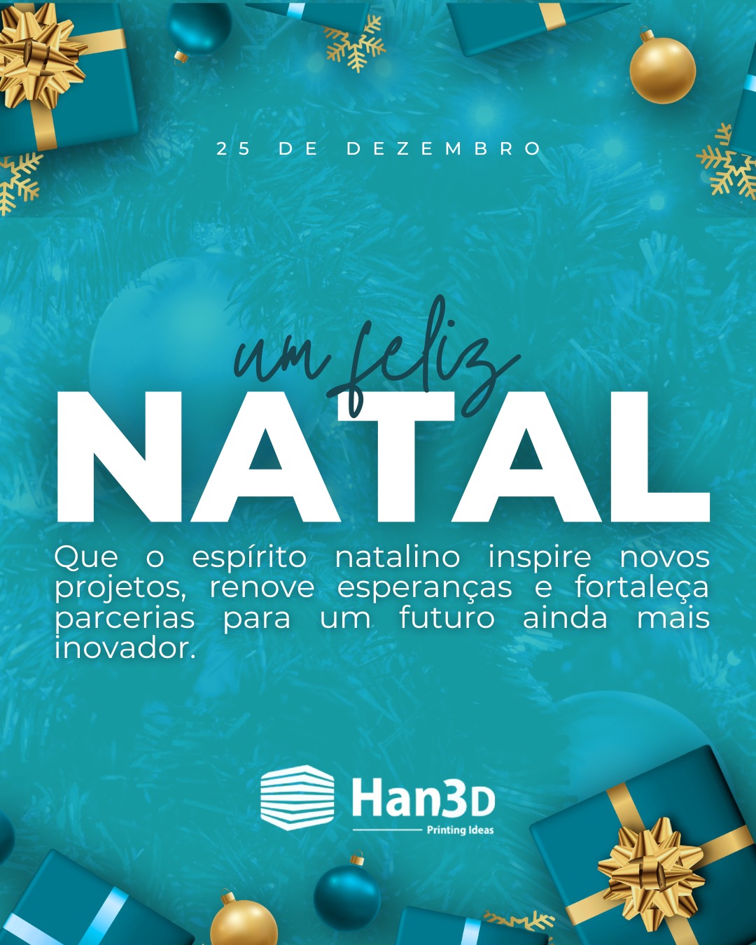 O Natal é um momento de pausa, reflexão e gratidão.
Tempo de olhar para tudo o que foi construído ao longo do ano, valorizar cada parceria, cada projeto e cada desafio superado.
Agradecemos a todos os clientes, parceiros e colaboradores que caminharam conosco, acreditando em inovação, tecnologia e no poder de transformar ideias em realidade.
Que este Natal seja repleto de união, inspiração e novas perspectivas, preparando o caminho para um novo ano cheio de oportunidades e conquistas.
🎄 Desejamos um Natal de paz, alegria e renovação a todos!
#FelizNatal #Natal #Gratidão #Inovação #Tecnologia #Parcerias #FinalDeAno #BoasFestas