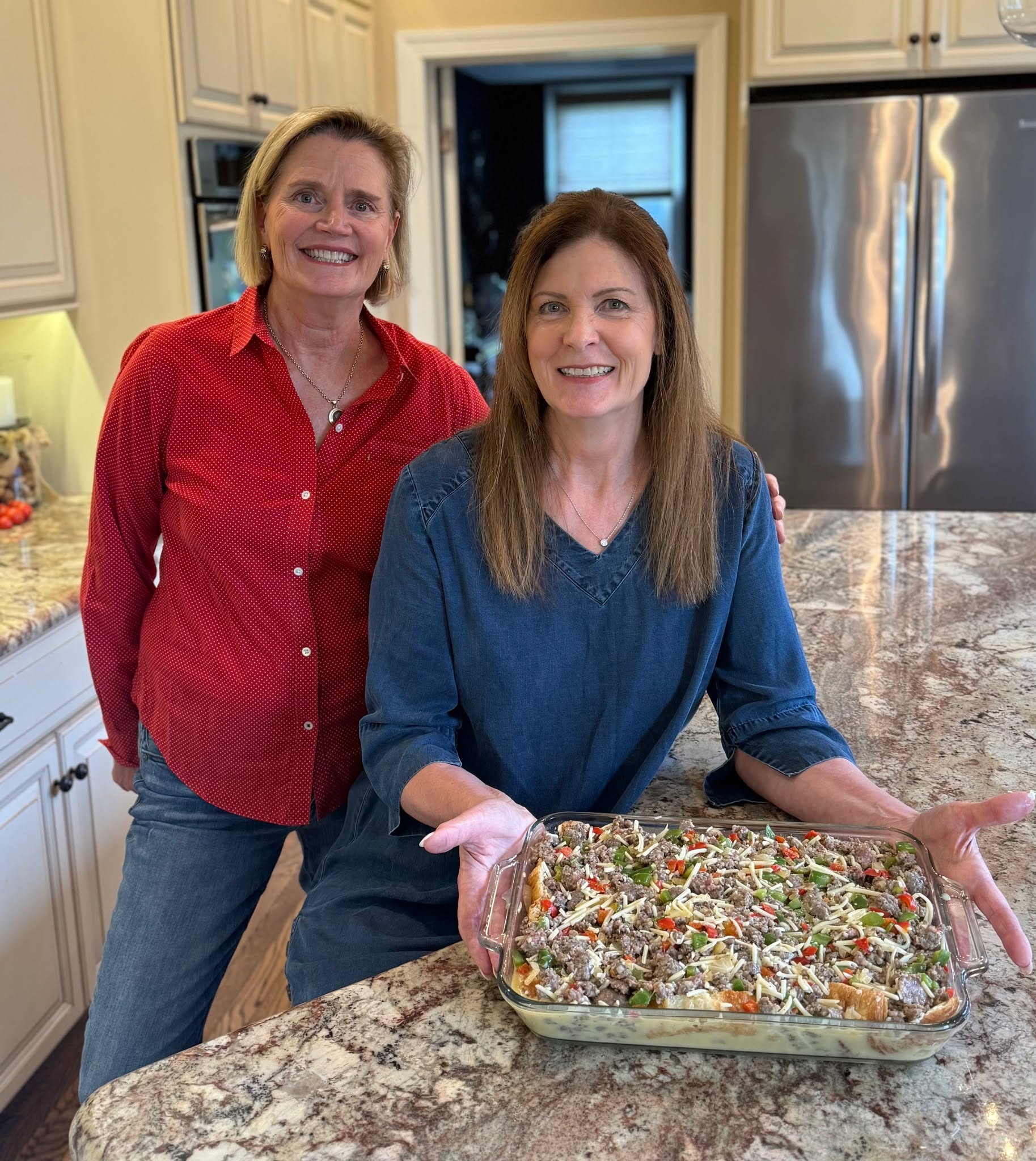 Liz Lawson joins Wendy James for Greet Eats this month, sharing her Sausage, Egg, & Cheesy Croissant Breakfast Casserole. Add this delicious new recipe to your Christmas morning traditions!🎄✨
Check out the recipe in the December issue of Greet Unionville Chadds Ford.
#unionvillechaddsford #kennettsquarepa #unionvillepa #chaddsfordpa #chaddsford #chestercountypa #greetmag #greetmagazine #longwoodgardens #communitymagazine #greetunionvillechaddsford #unionvillehighschool #unionvillechaddsfordschooldistrict #uplandcountrydayschool