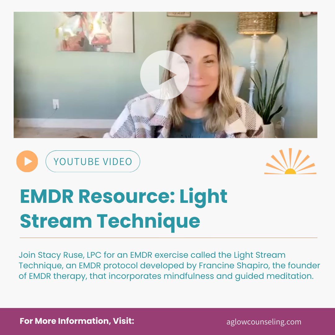 Need a moment of calm? 🌊
Try the Light Stream Technique—an EMDR protocol developed by Francine Shapiro that incorporates mindfulness and guided meditation.
This is one of my absolute favorite exercises. It is a gentle, trauma-informed way to shift from a tense, stressed state to a calmer, more tolerant place. Whether you are on your own recovery journey or a therapist looking for a new tool, this practice offers a beautiful way to wash away distress.
Watch the guided practice at the link in my bio!
#AglowCounseling #EMDR #Mindfulness #LightStream #TraumaTools #GuidedMeditation