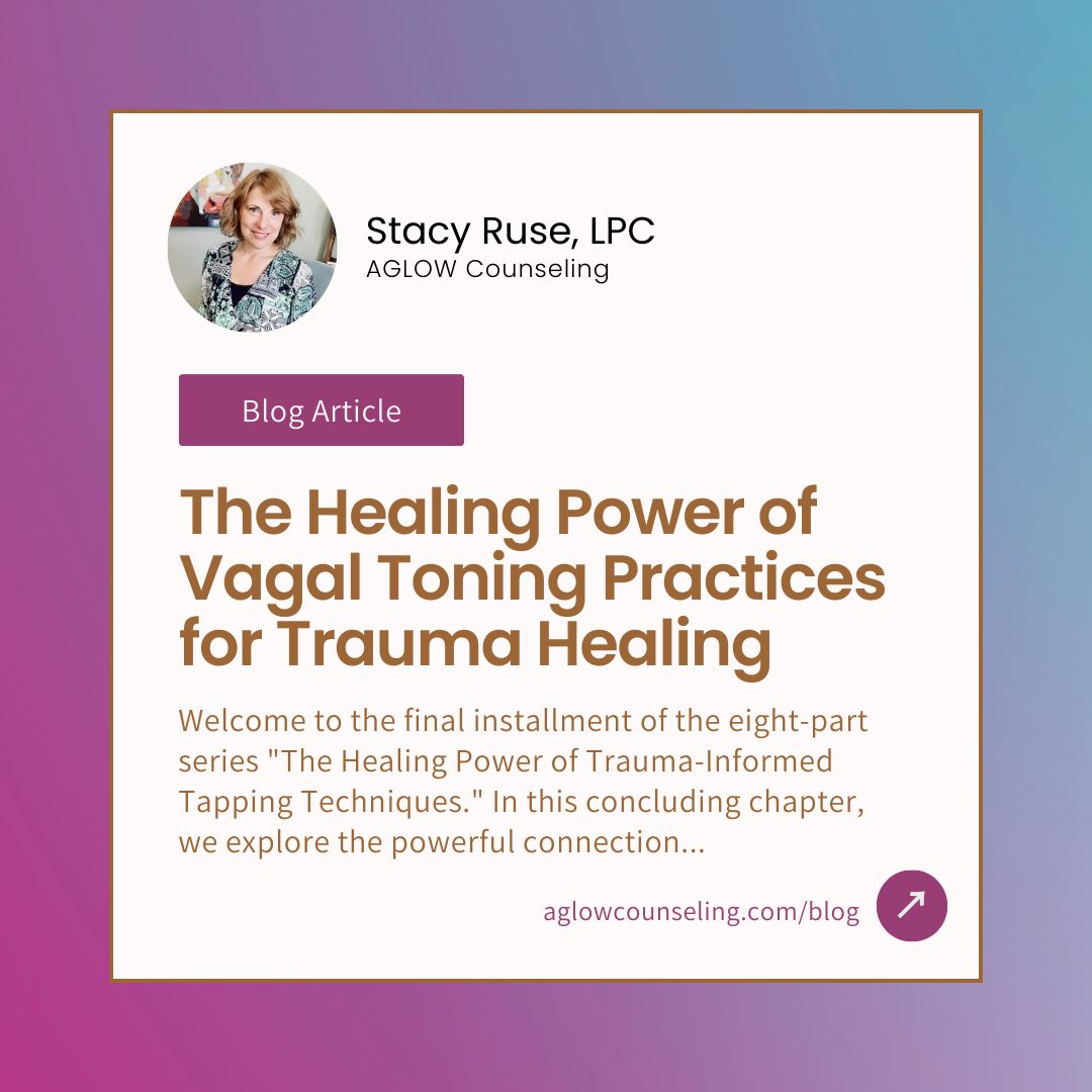 The vagus nerve is the largest of cranial nerves—crucial for nervous system regulation and playing a major role in the gut-brain connection. 🧠 For trauma survivors, the healing power of the vagus nerve and vagal toning is undeniable—capable of shutting down the “fight, flight, or freeze” responses.
Learn all about the how & why behind vagal toning in my article: “The Healing Power of Vagal Toning Practices for Trauma Healing.”
Link in bio!
#AglowCounseling #VagusNerve #VagalToning #TraumaHealing #TraumaInformed