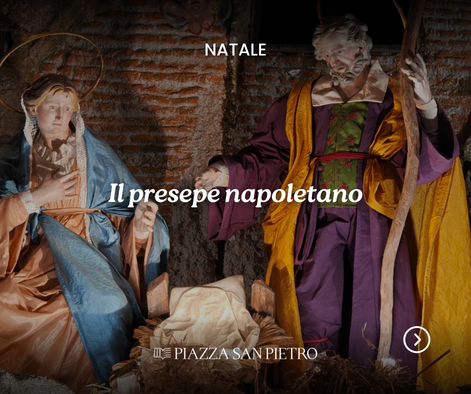𝗜𝗟 𝗣𝗥𝗘𝗦𝗘𝗣𝗘 𝗡𝗔𝗣𝗢𝗟𝗘𝗧𝗔𝗡𝗢
Nel cuore della Basilica di San Pietro, il presepe napoletano illumina il tempo del Natale con una tradizione che unisce fede, artigianato e racconto popolare.
Allestito all’Altare di San Gregorio Magno, nella navata laterale sinistra, il presepe è stato realizzato dai maestri artigiani Cantone & Costabile, dove il presepe è da secoli una vera forma d’arte. Ogni figura è costruita e rifinita a mano, secondo una tradizione che cura non solo i personaggi sacri, ma anche i dettagli della vita quotidiana.
Il presepe è stato inaugurato e benedetto l’8 dicembre, Solennità dell’Immacolata Concezione, da S.E.R. il Cardinale Mauro Gambetti, Arciprete della Basilica Papale di San Pietro, ed è visitabile ogni giorno negli orari di apertura della Basilica fino al 7 gennaio 2026.
📖 L’approfondimento completo è disponibile sulle pagine della rivista Piazza San Pietro.
Segui @piazzasanpietromagazine per continuare a scoprire storie, tradizioni e dettagli nascosti della Basilica