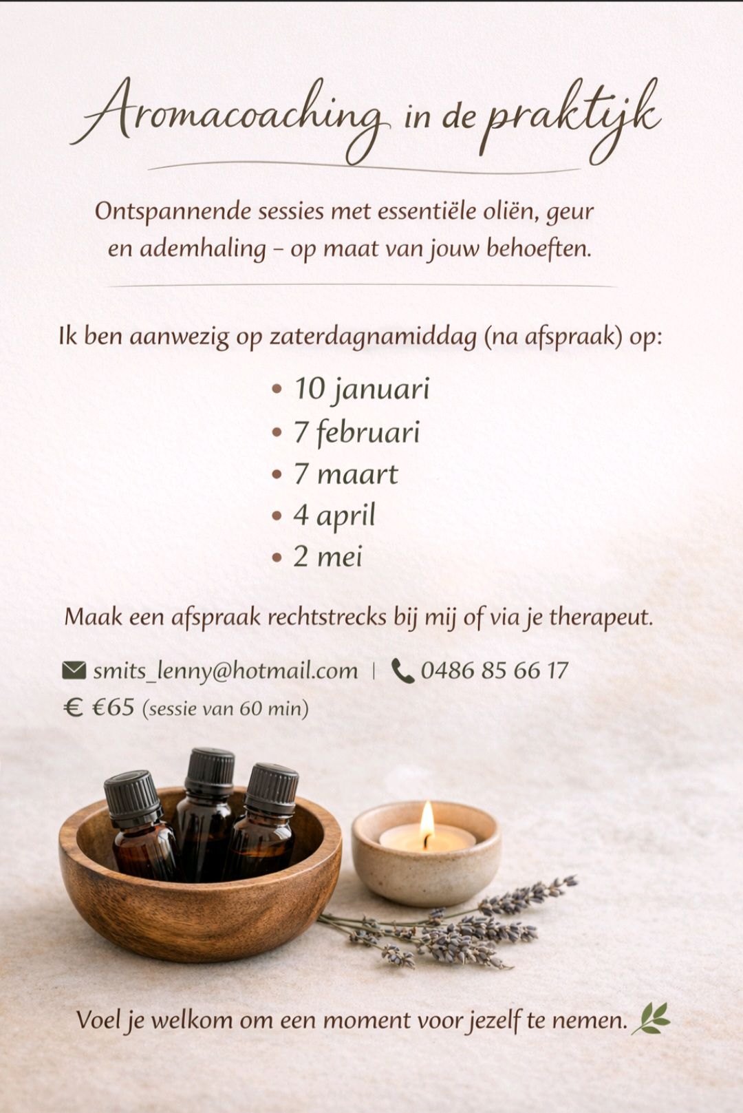 Zo blij om terug deel uit te maken van het Hedenteam in Moerbeke-Waas
https://www.hedentherapie.be/
Naast onderstaande data, kan je ook steeds een afspraak maken in de privépraktijk te Moerbeke-waas.
Voor meer info, stuur me een berichtje of neem een kijkje op mijn website
www.lesscoaching.com