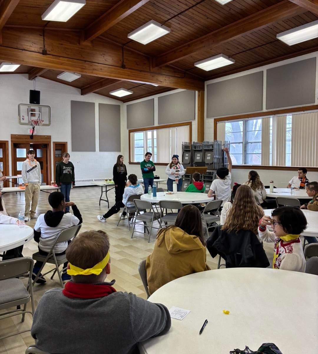 Yesterday after a morning of final exams Northside students competed in the first ever Winter Wonderland Games! The Red Muppets from Santa’s Workshop won the competition! Thank you Miss Meert for organizing this fun event!