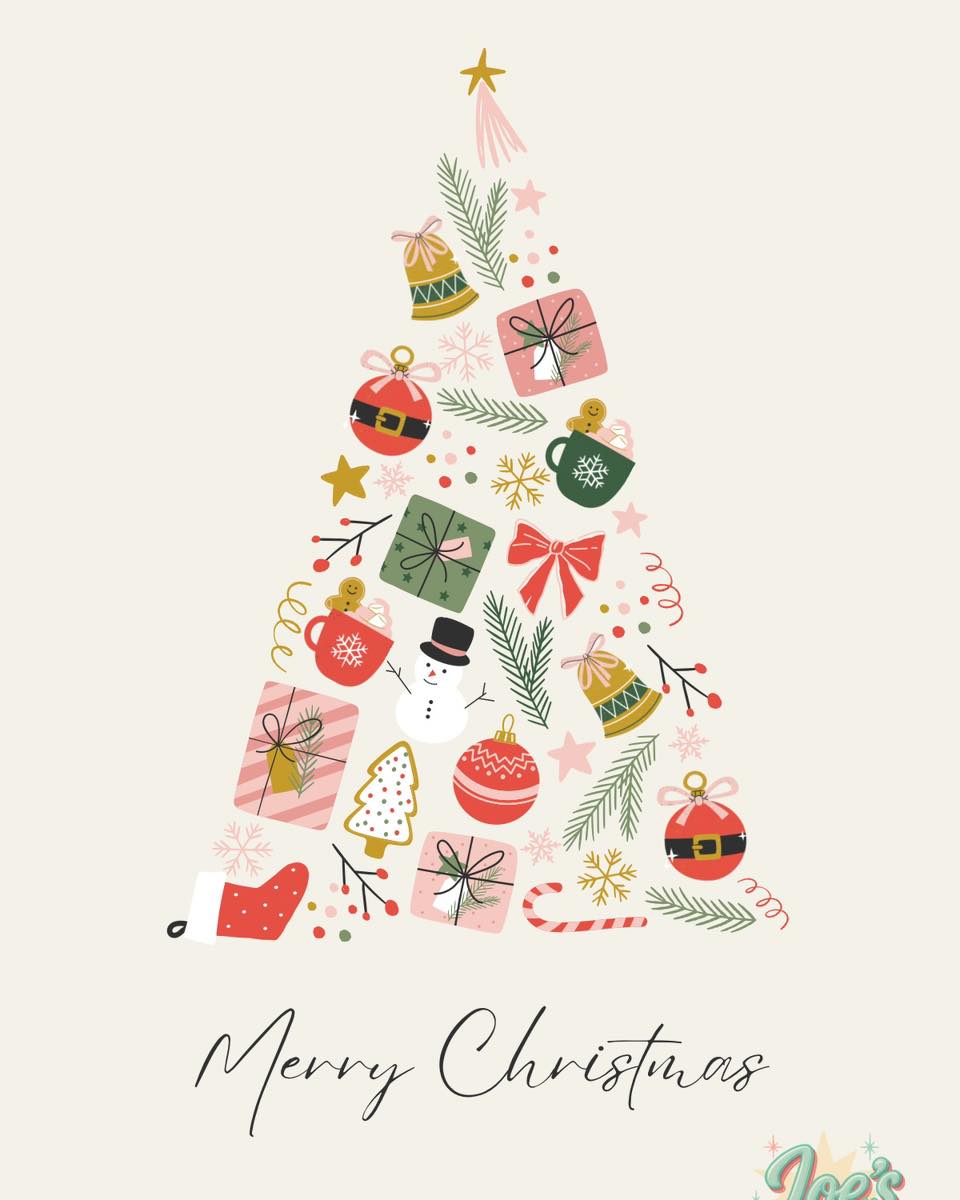 From our family to yours,
⭐️ Merry Christmas ⭐️
We are thankful for every one of you and wish you all a Merry Christmas.
If you need breakfast, lunch or to escape from your obligations, we will be open until 1pm.
Dine in
Takeout
DoorDash
EZCater
Family owned and locally loved
2532 S. Kolb Rd
Tucson, Az 85710
520-747-7536
Www.JoesPancakeHouseTucson.com
#supportlocal #JoesPancakeHouse #tucsonbreakfastspot #tucsonlocalbusinesses #supportsmallbusiness #momandpopshop #tucsonbreakfastspots #tucsonlocalbusinesses #Tucson #JoesPancakeHouse #tucsonarizona #TucsonFoodie #tucsonaz #supportlocal #tucsonbreakfastspot #thingstodointucsonarizona #localdiner