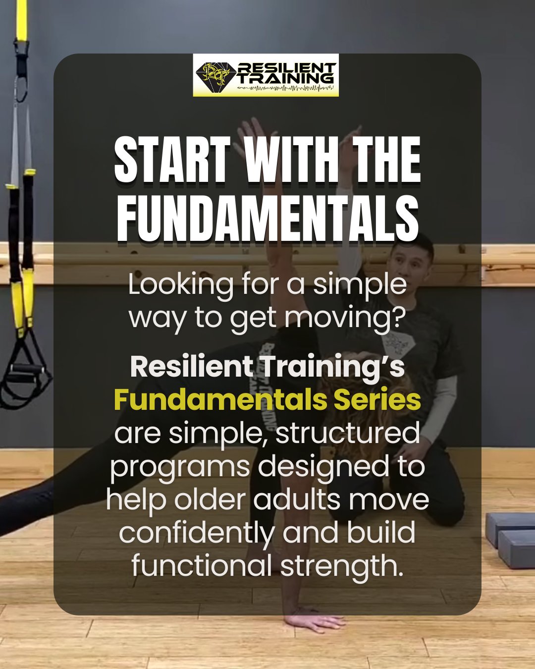 Take control of your movement, boost your strength, and feel confident every day!
Our Fundamentals Series is designed specifically for older adults, featuring programs for mobility, core strength, posture, and a quick 10-minute Daily Routine you can do at home.
Begin with the program that suits your current focus, and add others as you advance.
Swipe through to see how each program can help you move with ease, improve balance, and maintain independence.
📌 Learn more and start your journey today — link in bio!
#thefundamentals #fundamentalseries #functionaltraining #functionalfitness #homeworkout #beginnerworkout #onlineprogram #onlinecoaching #personaltraining #personaltrainer #stayactive #staystrong #stayresilient #ResilientTraining
