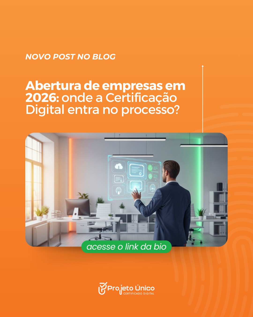 Janeiro é o mês das novas metas, e para muitos, é o momento de tirar o CNPJ do papel. Mas você sabe exatamente onde a Certificação Digital entra nessa jornada? 🚀
Não deixe que a falta de informação atrase o início do seu sonho. Preparamos um guia completo no nosso blog detalhando o papel estratégico do certificado na constituição do seu negócio.
Clique no link da bio e leia o nosso novo artigo.
Prepare-se para começar do jeito certo.