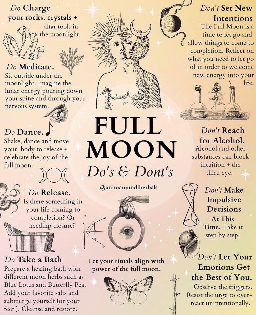 Full moon Do’s and Don’ts