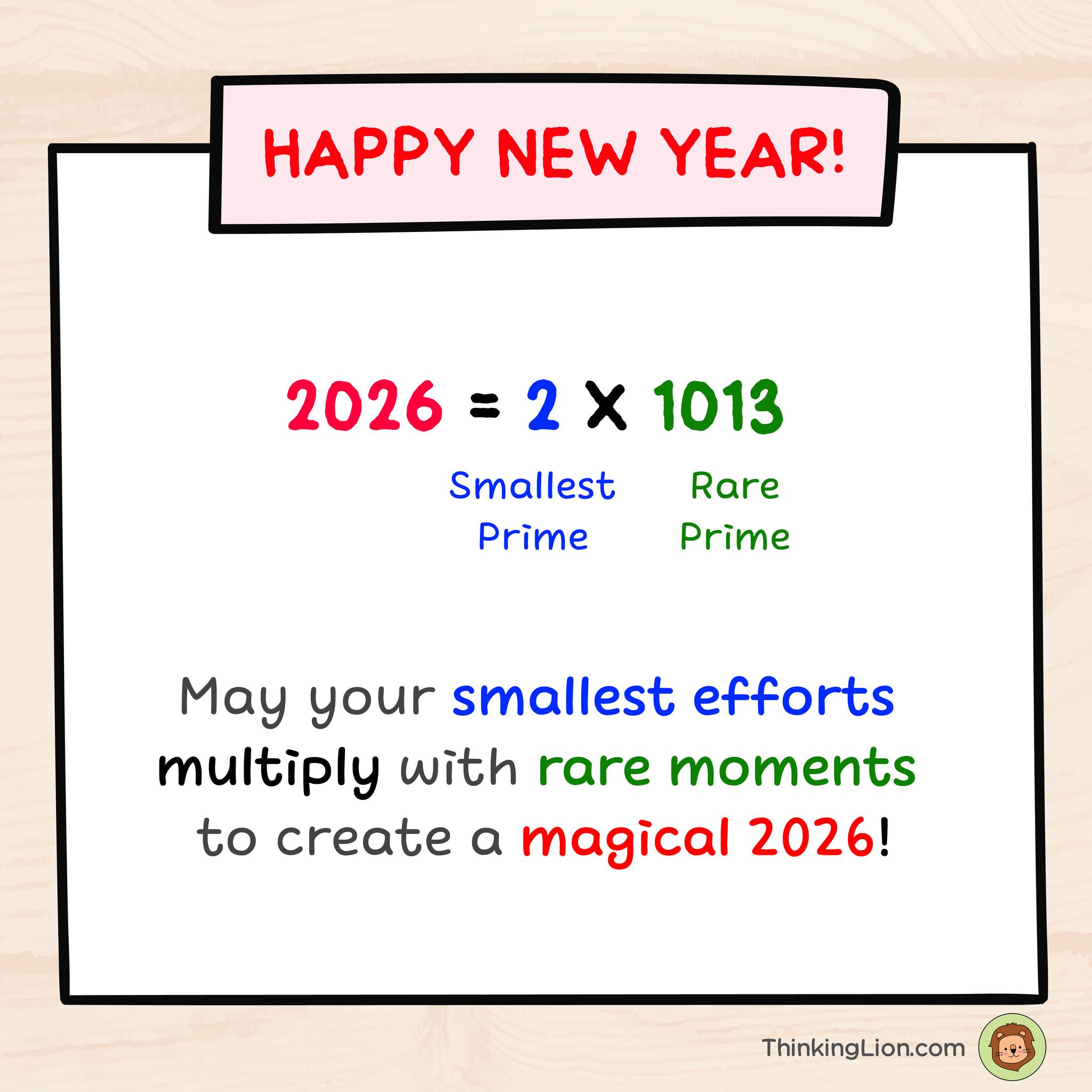 Happy New Year! 🎉
Let’s make 2026 full of wonderful surprises! 🥳