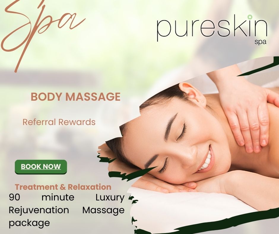 💥Rejuvenation Massage and Facial Package❤
90 minutes total
❤60-minute massage
❤30-minute massage
Normally $189
Opening special $129 at our new Traveston Studio
Referral Reward:
Book your treatment and refer a friend who books and pays before your next appointment.
For ever additional friend who books and pays, before your next appointment, and you'll receive $5 off- the savings add up!
Relax, unwind, and enjoy the serenity and bliss of Pureskin Treatments
👇
Book: https://app.gettimely.com/calendar
#relax #maryvalley #gympie #eumundi #gympieregion #rejuvenation #cooroy #Traveston #traveston #pomona #cooran #dagun #Imbil #imbil #relaxed #relax #relax #openingspecial #openingspecials