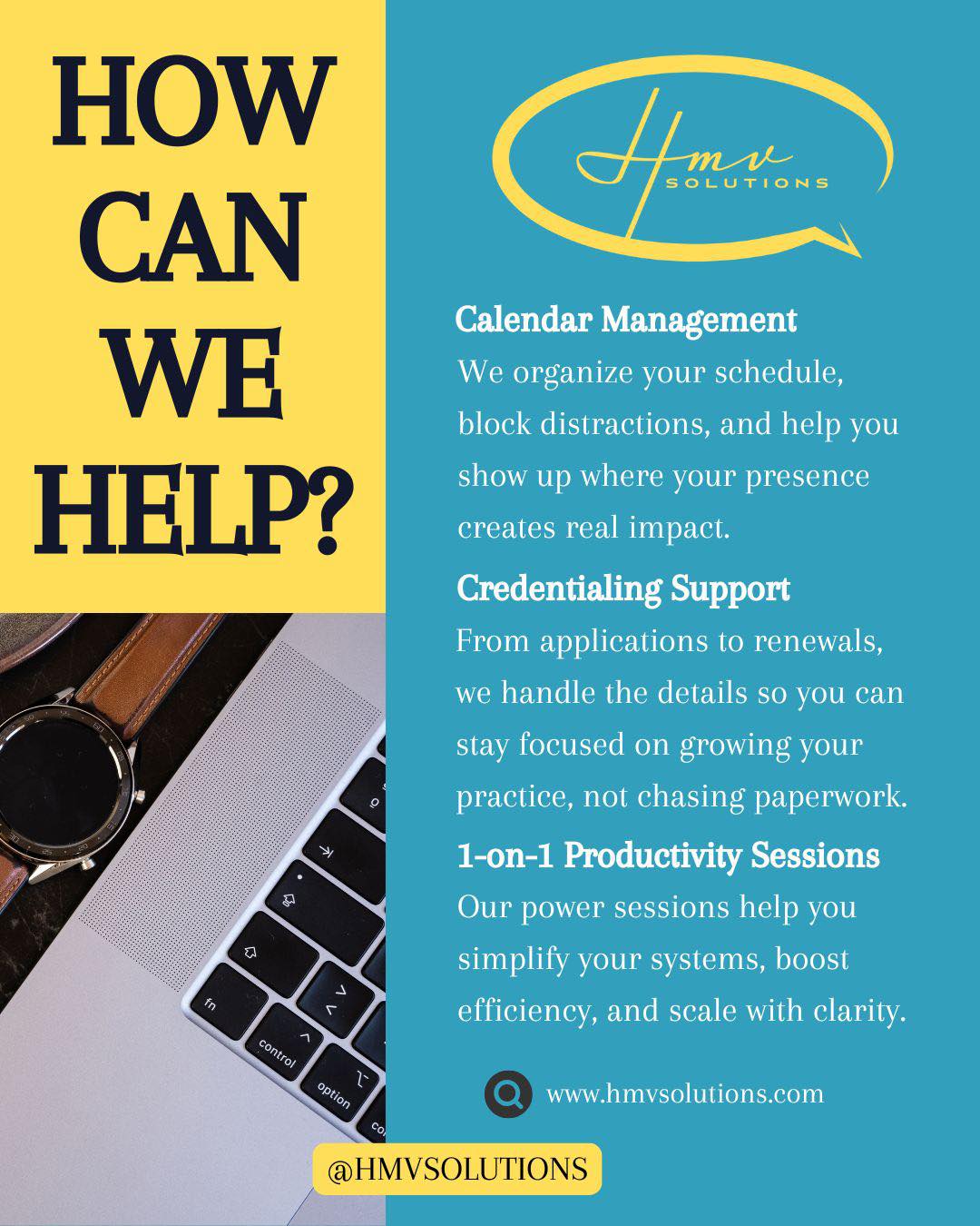 Are you still managing everything on your own? It’s time to start delegating! These 3 tasks can save you HOURS every week. ⏳
Let HMV Soulutions take these tasks off your plate, so you can focus on what truly matters, growing your business! 💼✨
Ready to make the shift? Book a free consultation call and let’s talk about how we can help you scale with ease.
#VirtualAssistant #FemaleEntrepreneurs #WomenInBusiness #ProductivityCoach #DelegateToScale #BusinessGrowth #SystemsAndProcesses #WorkSmarterNotHarder #OnlineBusinessManager #ExecutiveAssistant #BusinessSupport #AdminSupport #SmallBusinessHelp #CalendarManagement #CredentialingSupport #TimeManagement #EfficiencyTips #WomenWhoWork #SolopreneurLife #FounderLife #BusinessOperations #VAAgency #WomenSupportingWomen #HMVSolutions
#HMVSolutions #TheOrganizedAndEfficientMamaPodcast #HMVSolutionsVAagency #virtualassistantcommunity #HMVSolutions
#HelenaManuVirtualSolutionsLLC