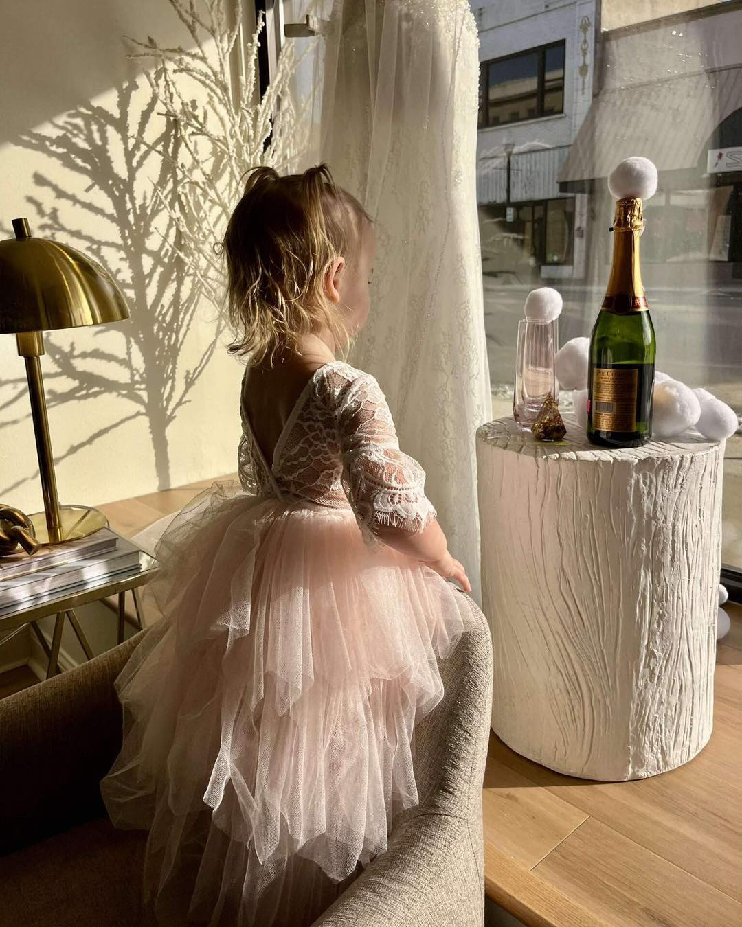 Cute as can be ✨ We loved having this little lady in the boutique trying on flower girl dresses last week. 🥹🤍