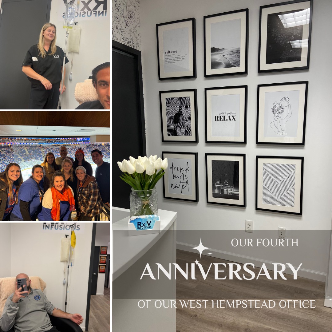 ✨ Celebrating 4 Years of IV Hydration Care! ✨
This year marks 4 incredible years since we opened our IV hydration store location—and we couldn’t have done it without YOU! 💉💙
From day one, our mission has been simple: provide personalized, one-on-one care in a calm, comfortable setting. When you visit us, you’ll enjoy private rooms with cozy recliners and TVs, so you can relax while we take care of the rest.
Best of all, our services are a more affordable, convenient alternative to urgent care or the emergency department—no long waits, no crowded rooms, just quality care focused on you.
Thank you for trusting us with your health and wellness over the past 4 years. Here’s to many more! 🥂
#IVHydration #IVTherapy #HydrationStation #WellnessJourney #PersonalizedCare #HealthcareSimplified #IVInfusion #HealthAndWellness #AnniversaryCelebration #SmallBusinessLove #PrivateCare #AffordableHealthcare #SkipTheER #SelfCare #FeelYourBest