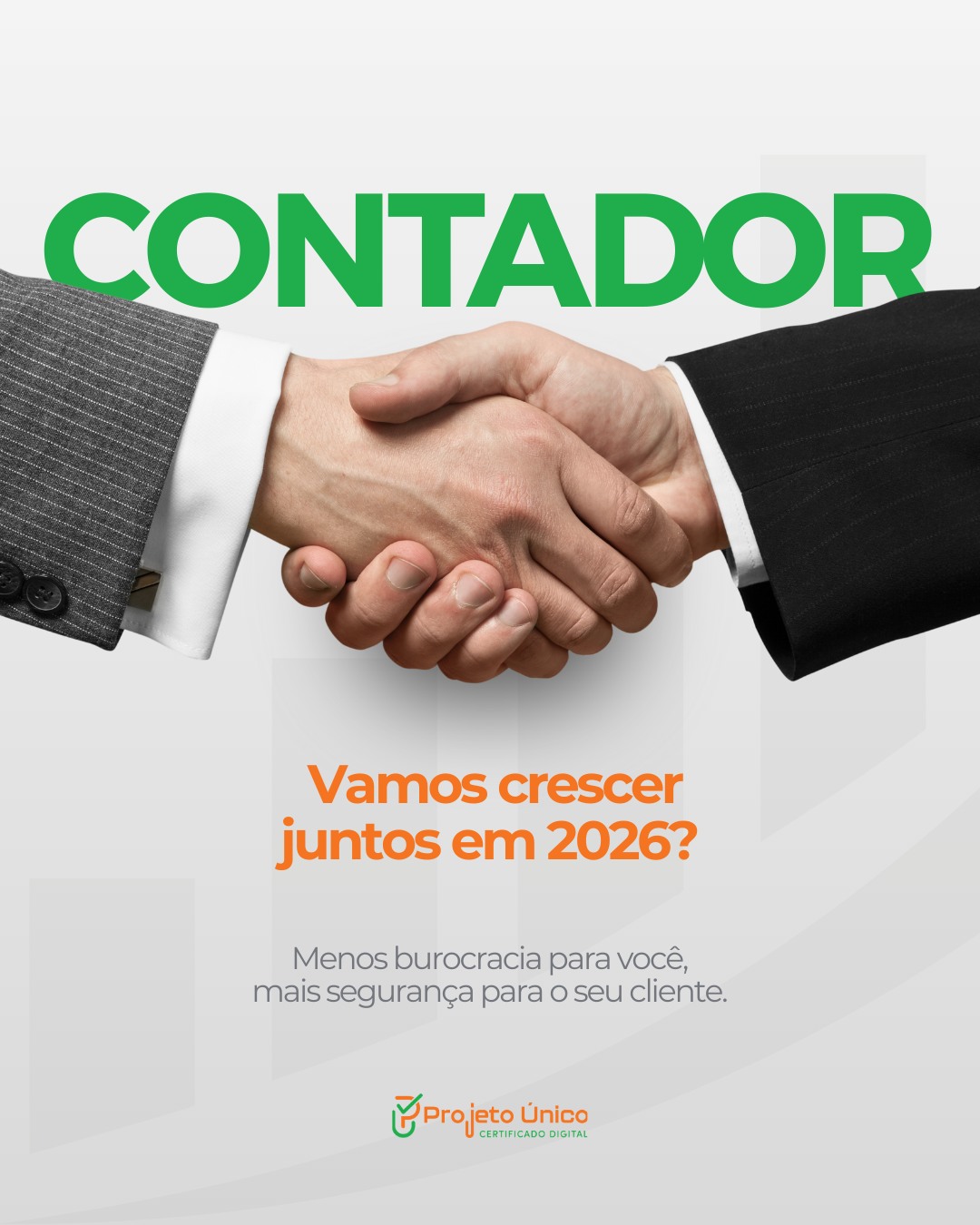 O sucesso de um escritório de contabilidade está na capacidade de entregar conformidade com agilidade. E nós sabemos: o seu tempo é precioso demais para ser gasto com problemas técnicos de certificação dos seus clientes.
Em 2026, queremos ser o seu braço direito. Vamos transformar a segurança digital em um motor de crescimento para a sua carteira de clientes neste novo ano.
Temos condições exclusivas e um canal de atendimento prioritário para parceiros. Acesse o link da bio e vamos conversar sobre como crescer juntos. 🤝