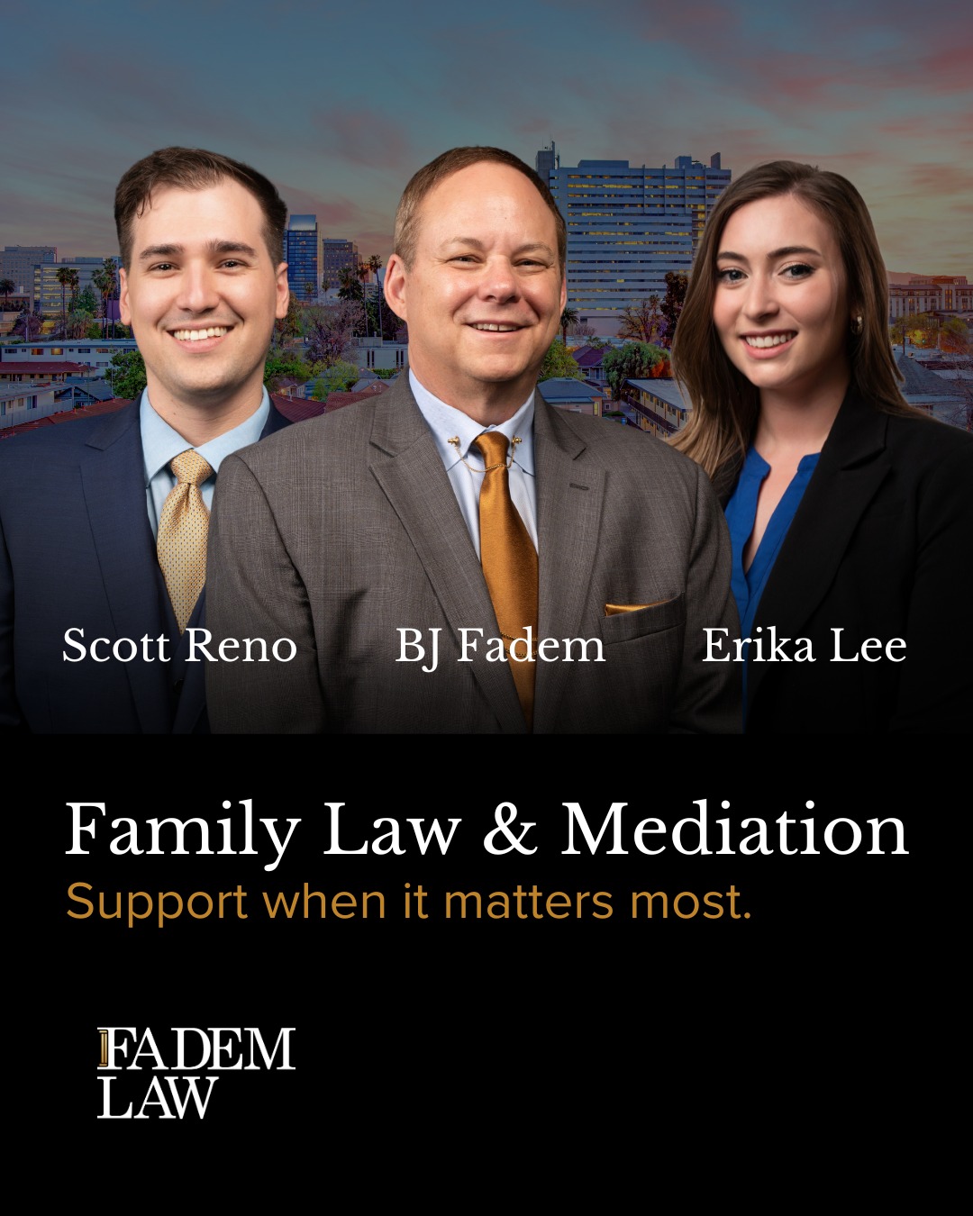 From mediation to more complex family law matters, we help clients move forward with clarity and care.No pressure. No judgment.Just a conversation to understand your options.📞 All it takes is a call.⚖️ Fadem Law — California Family Law.