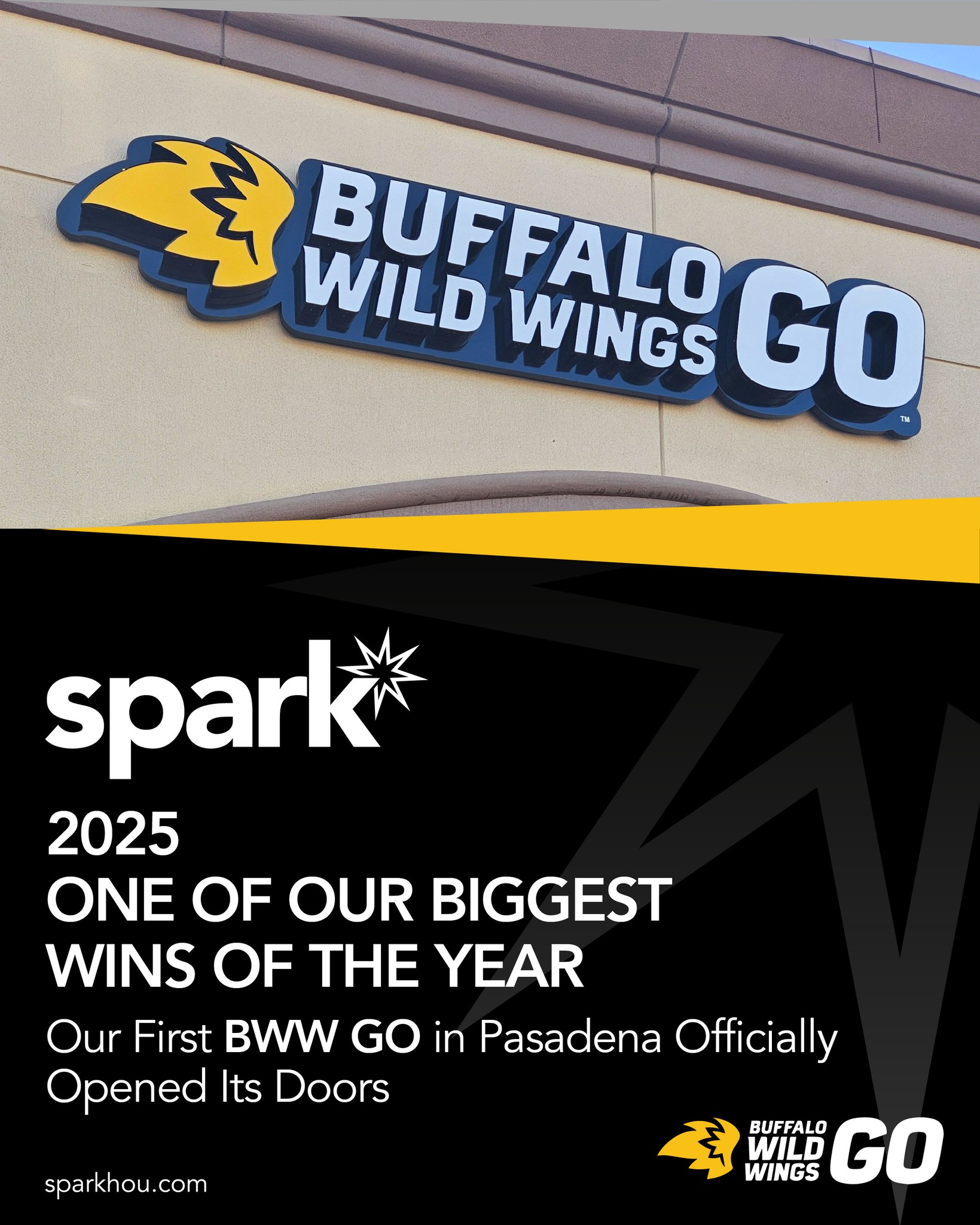 One of our best milestones of the year came from the successful launch of BWW GO Pasadena, expanding our BWW footprint into a high-demand, small-format concept.
This opening reinforces Spark’s long-term growth strategy:
• diversified portfolio
• market-driven expansion
• operational excellence
Proud of our teams for igniting this next phase of growth!
#Spark #BWWGO #GrowthMilestone #RestaurantExpansion #OperationalExcellence #MarketDriven #PeopleFirst #TeamDriven #BuildingTheFuture