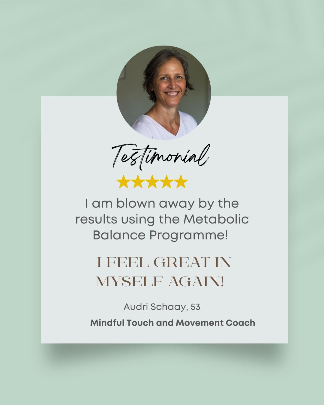 One of my Metabolic Balance success stories - Audri, my pilates teacher, already had a solid understanding of nutrition and healthy living. On the surface, her diet was nourishing and wholesome — yet ongoing stress, subtle inflammatory triggers and hormonal imbalances were quietly working against her.
Once we uncovered what her body genuinely needed, the shift was remarkable. Within weeks her sleep deepened, the eczema behind her ears cleared, digestion settled, energy lifted, and the weight that had felt impossible to budge began to release steadily.
She incorporated her food list and Metabolic Balance guidelines through holidays, work trips and everyday life, and now has a clear blueprint she can return to whenever her metabolism needs recalibrating.
She began her journey with me in September last year — and watching her reconnect with her wellbeing has been a real privilege and joy.
If you’re tired of trying to connect the dots on your own and want to move past the constant struggle of not feeling like yourself, I’m here to help.
Reach out at hello@eatforlife.co.uk for a chat about what personalised nutrition could look like for you.
#MetabolicBalance #PersonalisedNutrition #MidlifeHealth #WomenOver40 #HealthyAging #HormoneHealth #PerimenopauseSupport #MenopauseWellbeing #MetabolicHealth #HolisticHealth #FunctionalNutrition #NutritionCoach #HealthyHabits #FoodAsMedicine #NourishToFlourish #WellbeingJourney #TransformationStory #ReclaimYourHealth #FeelYourBest #MindBodyBalance #StressSupport #HealthyLifestyle #EnergySupport #DigestiveHealth #SkinHealth #WeightRelease #HealthJourney #BalancedLiving #WellnessCoach #MetabolismReset