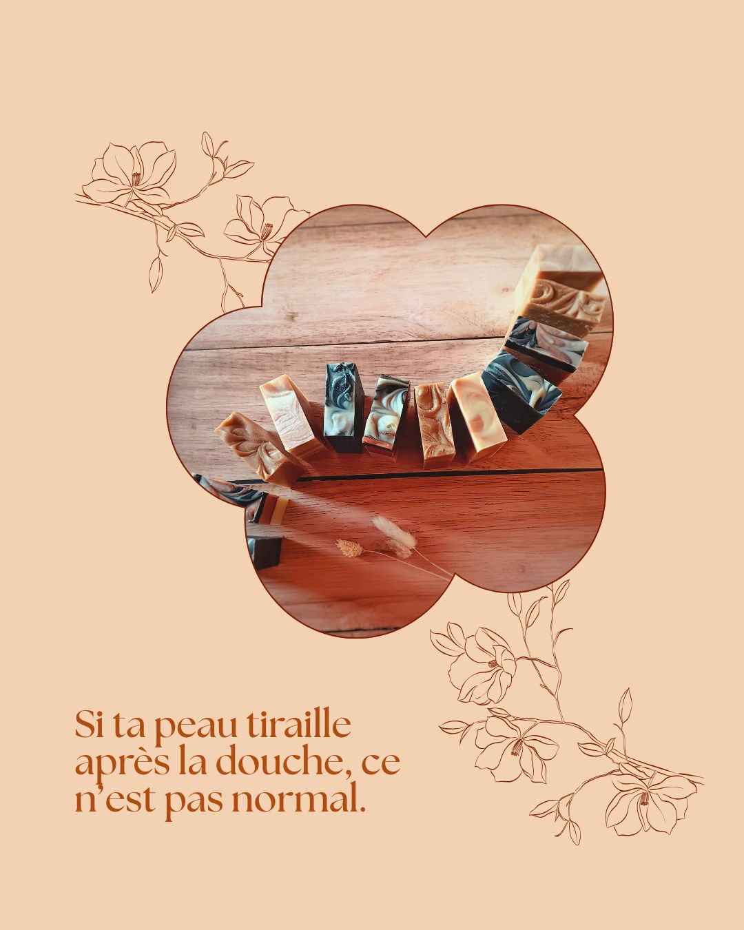 Ta peau tiraille après la douche?
Ce n'est pas normal.
Utiliser trop de produits agresse ta peau.
Elle n'est pas lavée mais décapée.
Mais pas d'inquiétude, ce n'est pas irréversible.
Simplifie ta routine de soin et ta peau sera réparée.
Moins de produits pour plus de confort!
#artisanefrancaise #savonnerieartisanale #faitmain