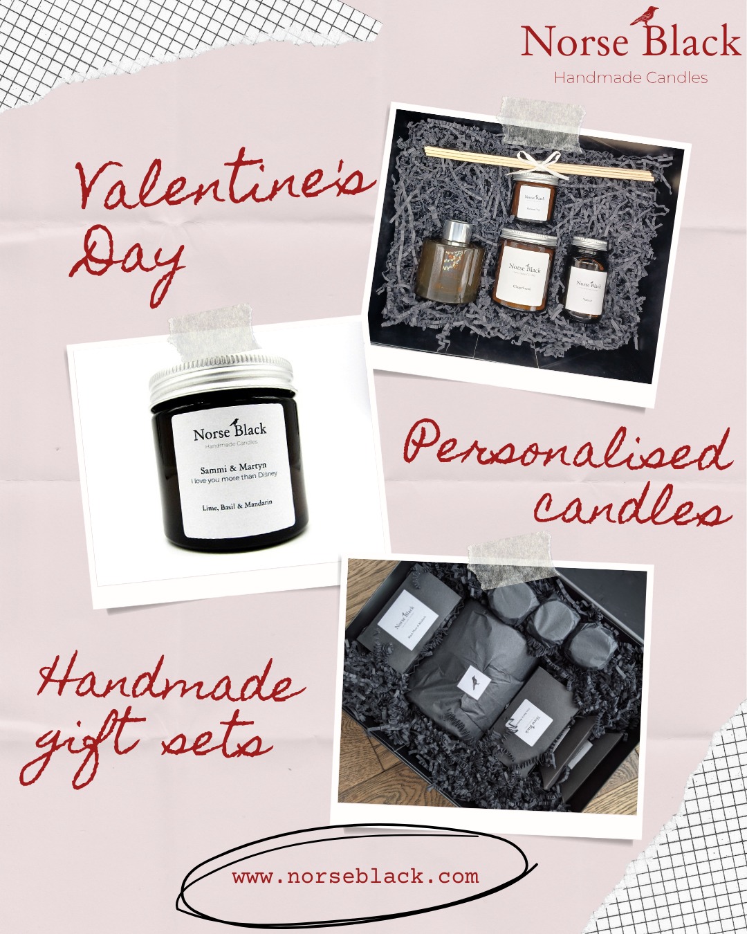 "I love you more than Disney." 🖤 What would your candle say?
This Valentine’s Day, move away from the generic, mass produced and give them something that speaks their language.
Whether it’s an inside joke, a special date, or a sweet message, our Personalised Candles are the perfect way to show you care.
Every candle is hand-poured with our signature eco-friendly rapeseed and coconut wax, ensuring a clean, soot-free burn that lasts. Pair it with one of our Handmade Gift Sets (as seen in the snap! 📸) for the ultimate "treat yourself" or "treat them" moment.
Ready to get personal? Head to www.norseblack.com to start creating your custom label today! 🕯️✨