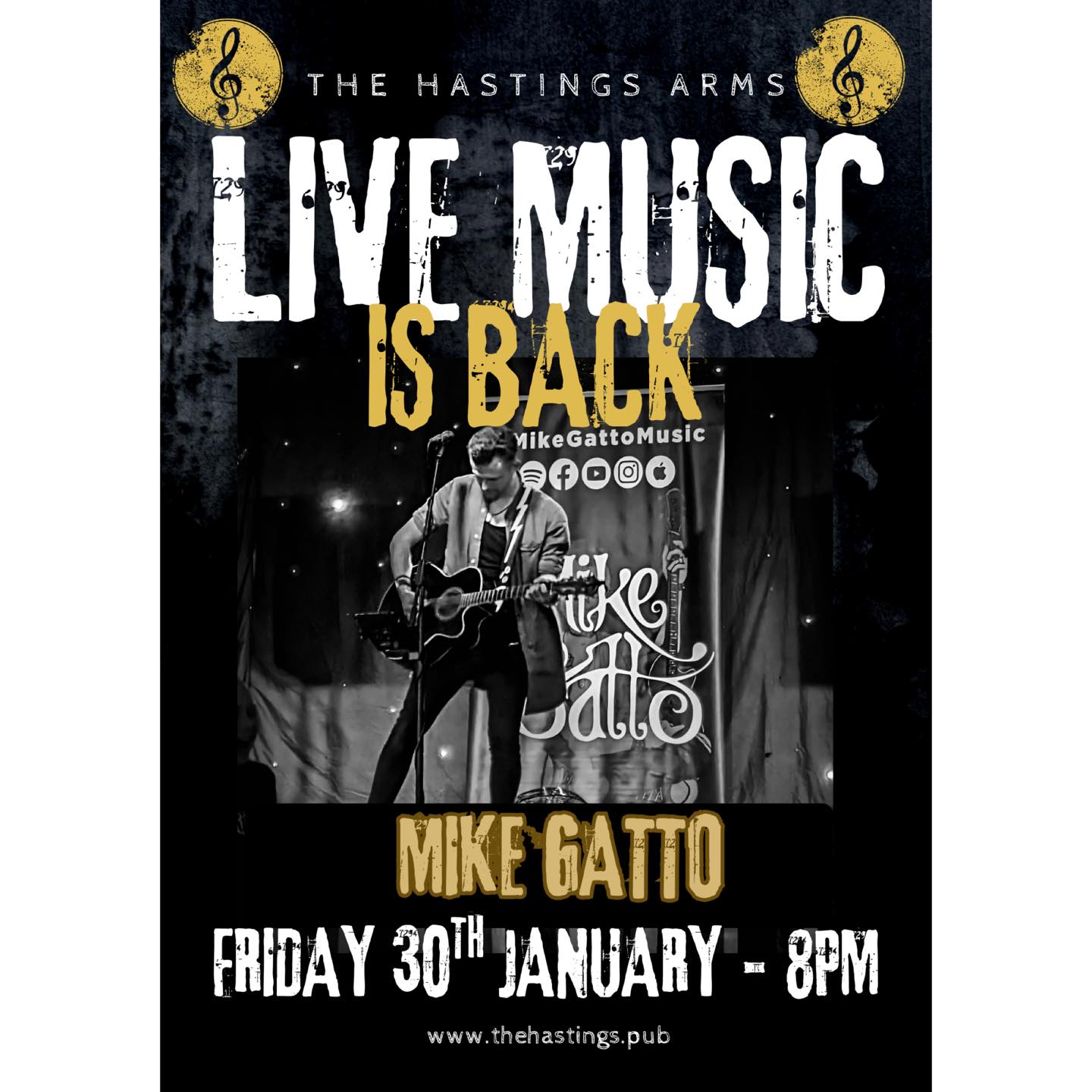 LIVE MUSIC IS BACK AT THE HASTINGS ARMS! 🎶🍻
Join us on Friday 30th January as we bring the vibes back with an incredible live performance from Mike Gatto, before the bands begin again at the end of Feb!
Great drinks and the best atmosphere in town 🙌🏽
Grab your mates, grab a pint and kick the January blues to the curb with a night of good music, good energy and even better company. See you at the bar! 🎉
#livemusic #pub #localpub #liveentertainement