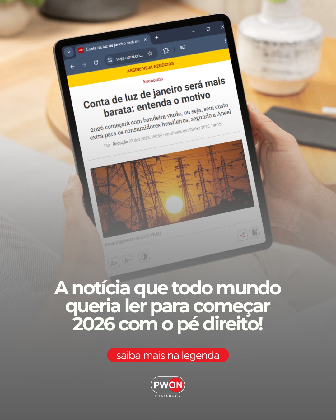 O alívio na conta de luz chegou, mas a pergunta é: por quanto tempo?
A bandeira verde em janeiro é uma ótima notícia, mas ela é um sinal de condições climáticas favoráveis, não de que a energia no Brasil ficou barata. Para quem empreende ou gere uma casa, o custo da energia continua sendo uma das variáveis mais instáveis do orçamento.
Aproveite esse fôlego extra para planejar a sua independência. O segredo não é comemorar quando a bandeira fica verde, mas sim garantir que a sua conta seja mínima, não importa a cor da bandeira que a ANEEL decidir.
O sol não muda de bandeira.
Que tal começar 2026 garantindo a sua própria geração?
