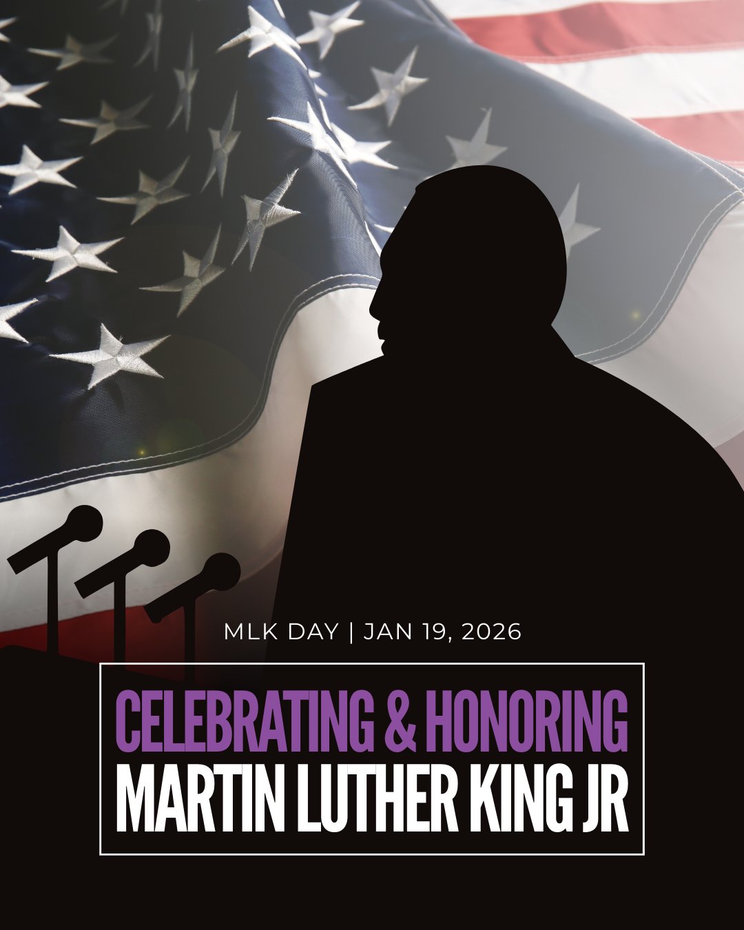 Honoring the life, legacy, and leadership of Martin Luther King Jr.
Today, we celebrate a visionary who stood firmly for justice, unity, and equality, and whose words continue to inspire service, courage, and love in our communities. May we not only remember his dream, but commit to living it through our actionsātoday and always.
#MLKDay #HonoringMLK