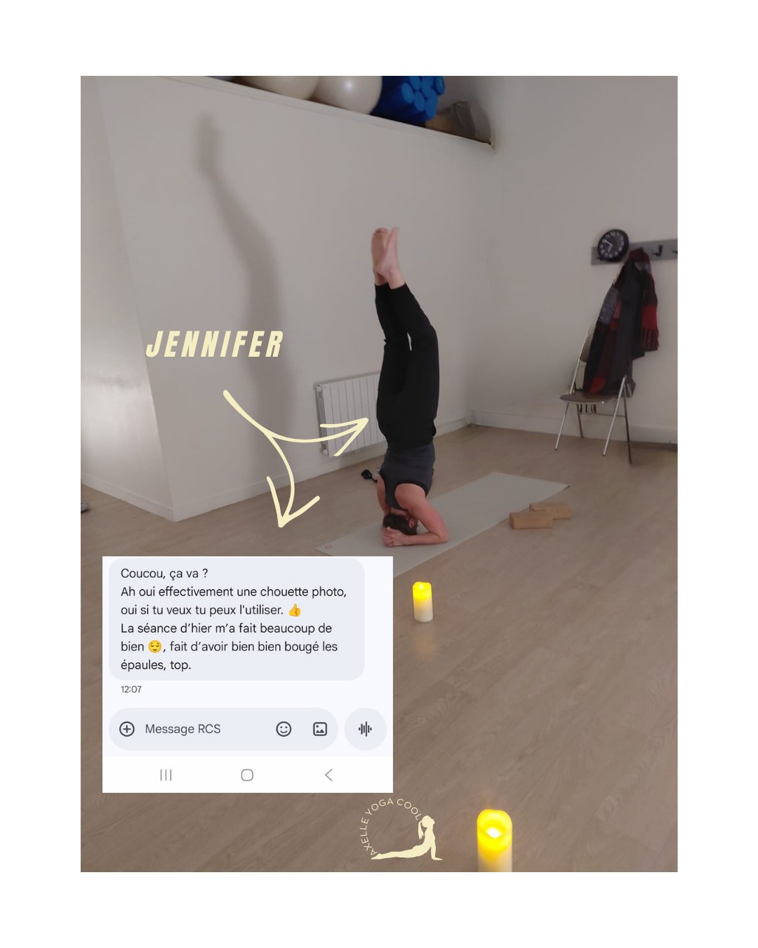 Les petits mots des élèves… ceux qui touchent droit au cœur.
Jen a franchi la porte du studio l’an dernier, portée par sa maman qui suivait les cours de Yin.
Cette année, sa pratique l’a menée vers le vinyasa du mercredi soir aux Conches.
Partager cette photo, c’est célébrer sa progression 🌱
Mais c’est aussi, un peu, célébrer la mienne.
Pendant longtemps, j’ai évité d’enseigner certaines postures.
Celles qui me mettaient mal à l’aise.
Celles qui me semblaient trop complexes, trop intimidantes.
Parce que je ne les maîtrisais pas “parfaitement”.
Parce que je pensais ne pas être légitime.
Et puis j’ai compris quelque chose d’essentiel :
👉 enseigner, ce n’est pas montrer ce que l’on sait faire pour soi.
👉 enseigner, c’est paver le chemin pour les autres.
Trouver la progression, sécuriser, accompagner, encourager.
Créer un espace où l’on peut essayer, tomber, recommencer… et réussir.
Voir Jen aujourd’hui, stable, engagée, confiante dans cette posture,
c’est la preuve que la vulnérabilité est une force,
et que la progression naît quand on ose — des deux côtés du tapis 🤍
💬 Et vous, y a-t-il une posture (ou un défi) que vous avez longtemps évité avant d’oser ?
vulnérabilité • progression • confiance • légitimité • transmission • oser • chemin • réussite • apprentissage • inspiration • communauté • évolution personnelle . Training . Progression yoga . vinyasa
#headstand
#sirsasana #yogalarochesuryon